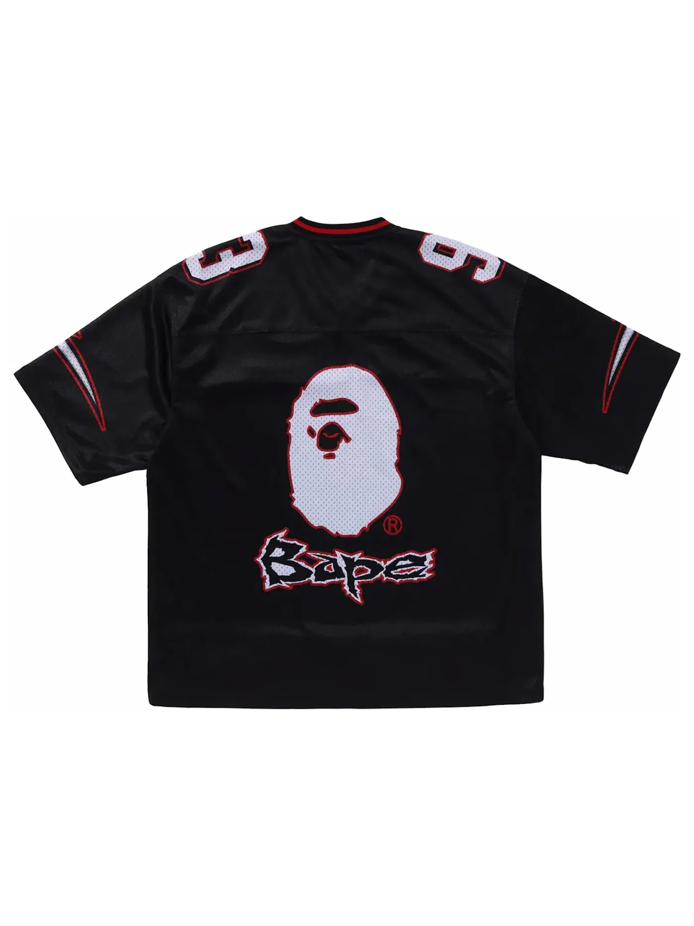 Мужская футболка свободного кроя Football Relaxed Fit Tee BAPE — изображение 2 из 2, черный