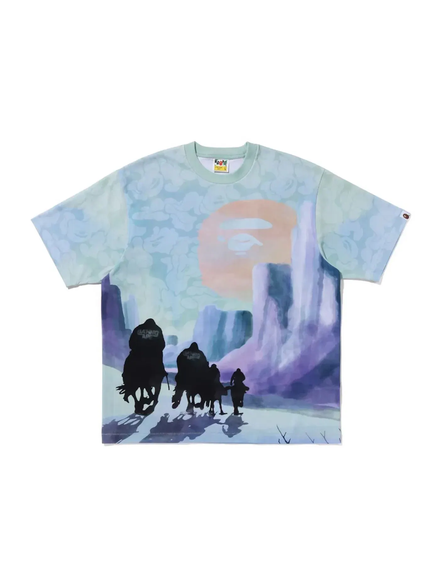Мужская футболка с принтом BAPE Forbidden Zone Tee — изображение 1 из 2, мульти