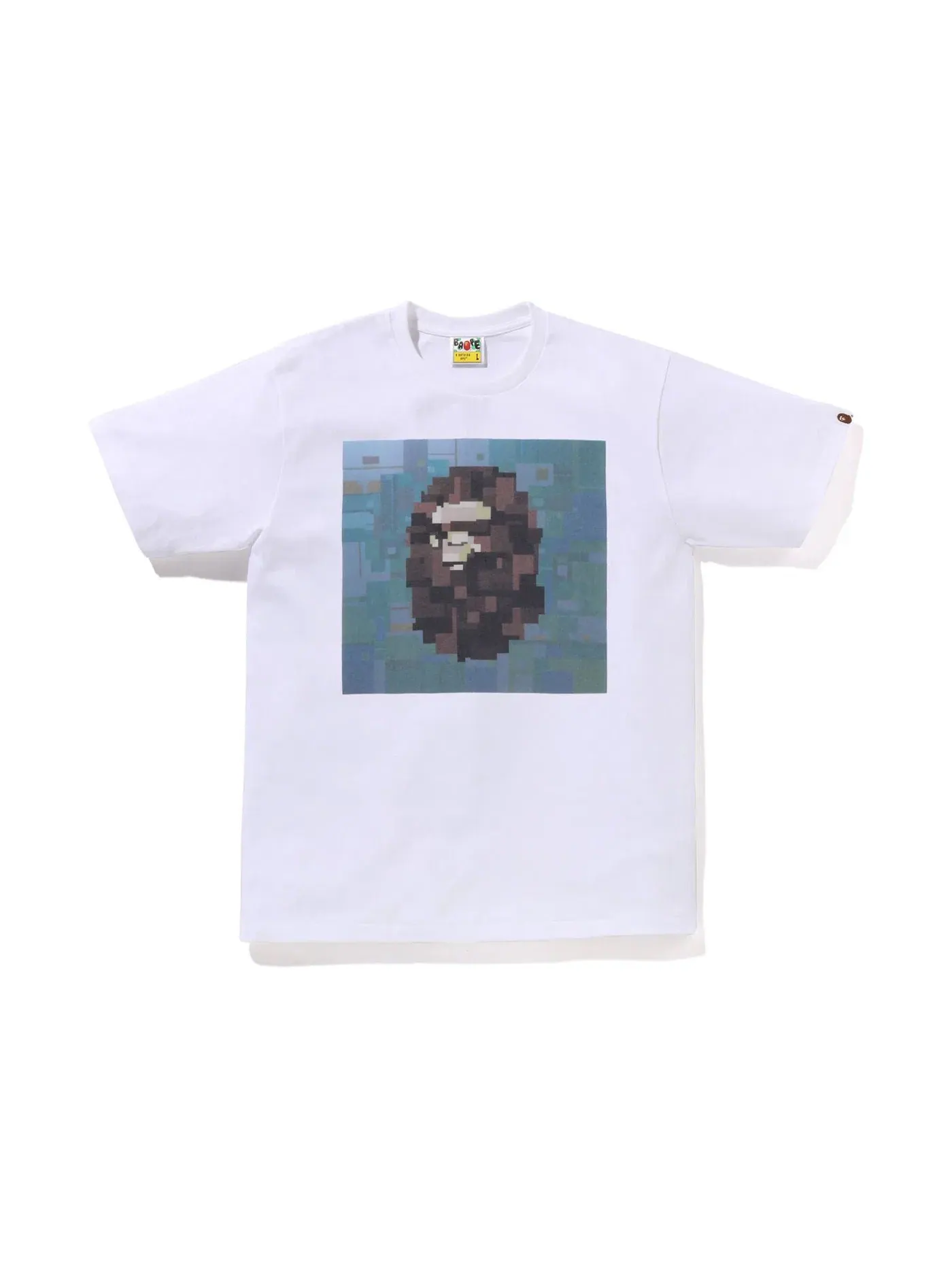Мужская футболка с принтом BAPE Gallery x Adam Lister Tee — изображение 1 из 2, белый