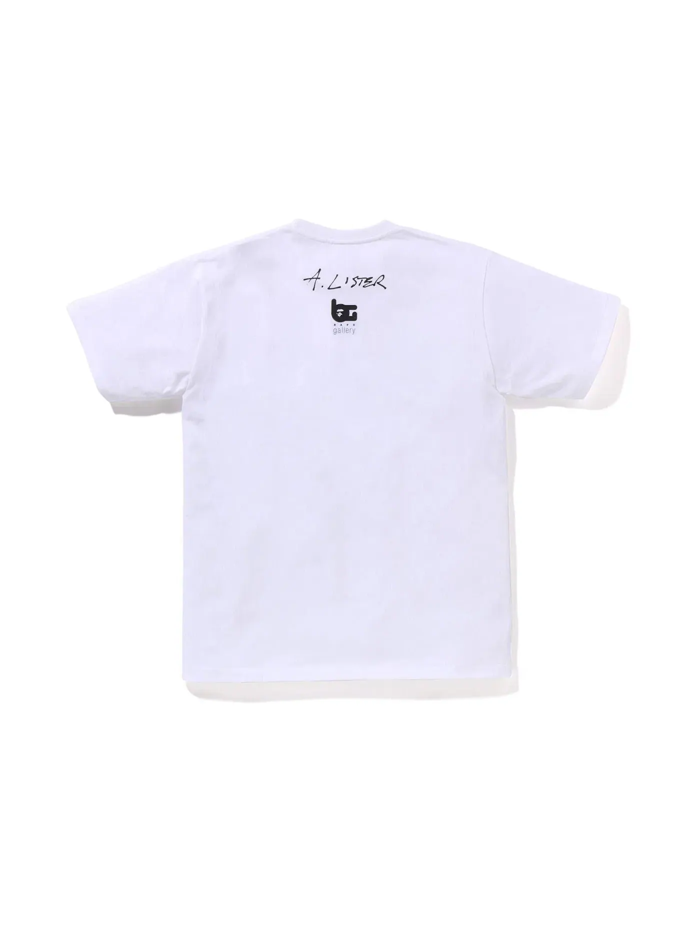 Мужская футболка с принтом BAPE Gallery x Adam Lister Tee — изображение 2 из 2, белый