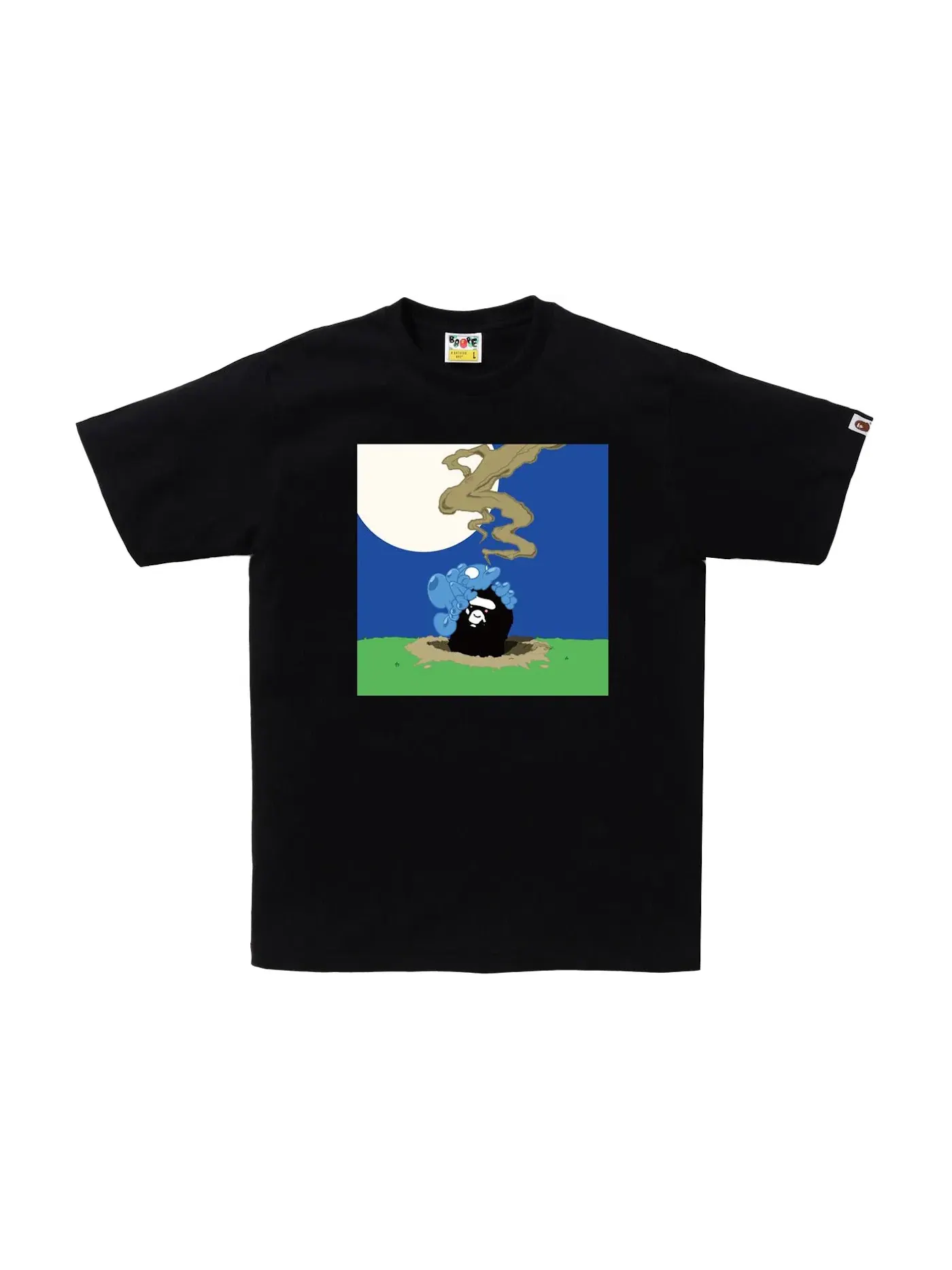 Мужская футболка с принтом BAPE Gallery x Coin Parking Delivery Tee BAPE — изображение 1 из 2, черный