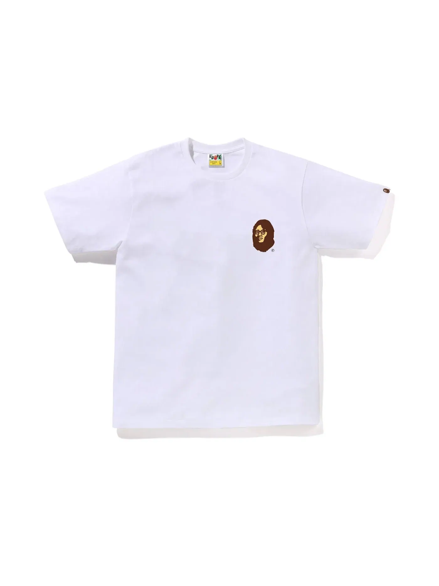 Мужская футболка с принтом BAPE Gallery x Face Oka Tee BAPE — изображение 1 из 2, белый