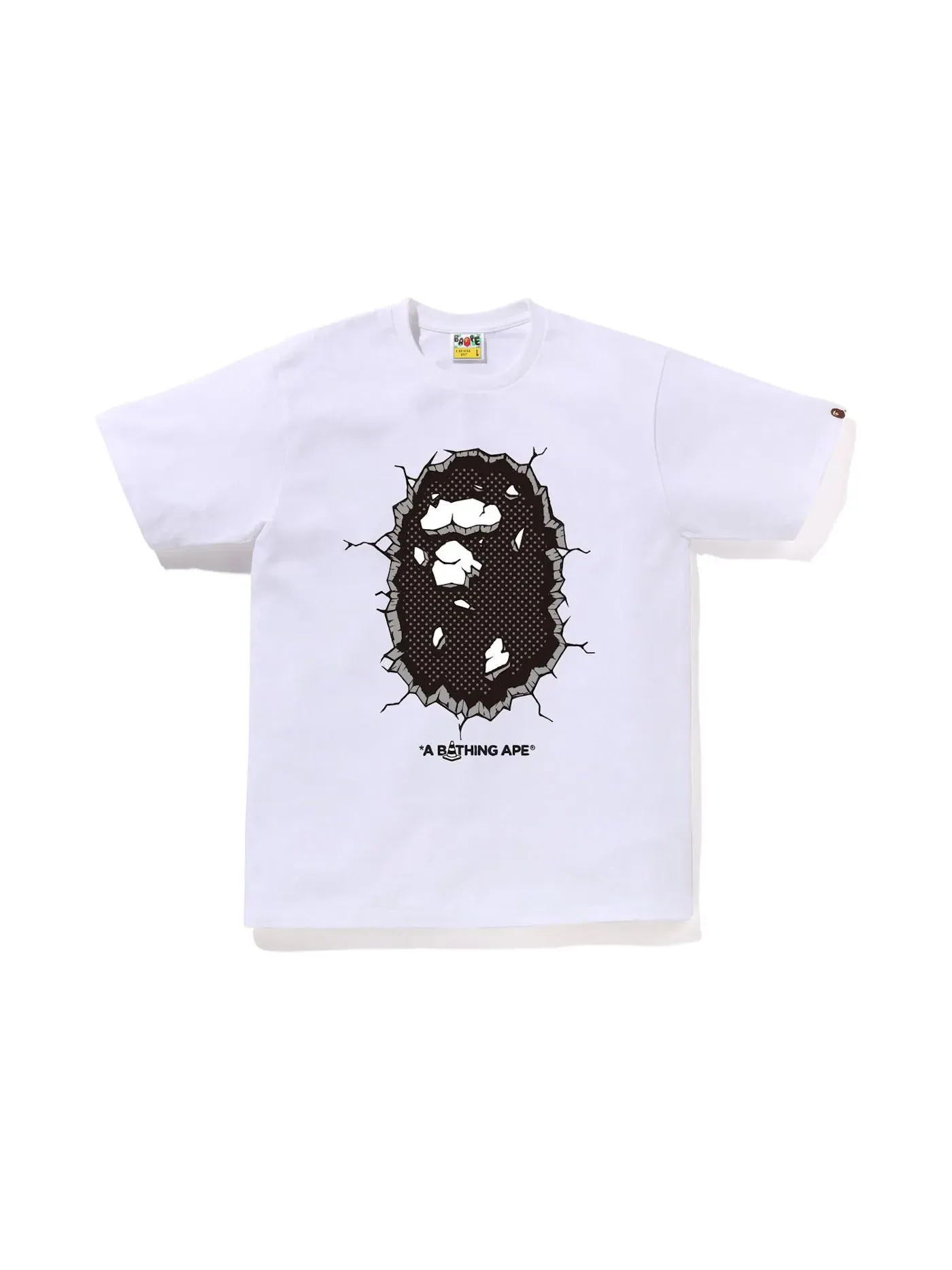 Мужская футболка с принтом BAPE Gallery x Joshua Vides Tee BAPE — изображение 1 из 2, белый