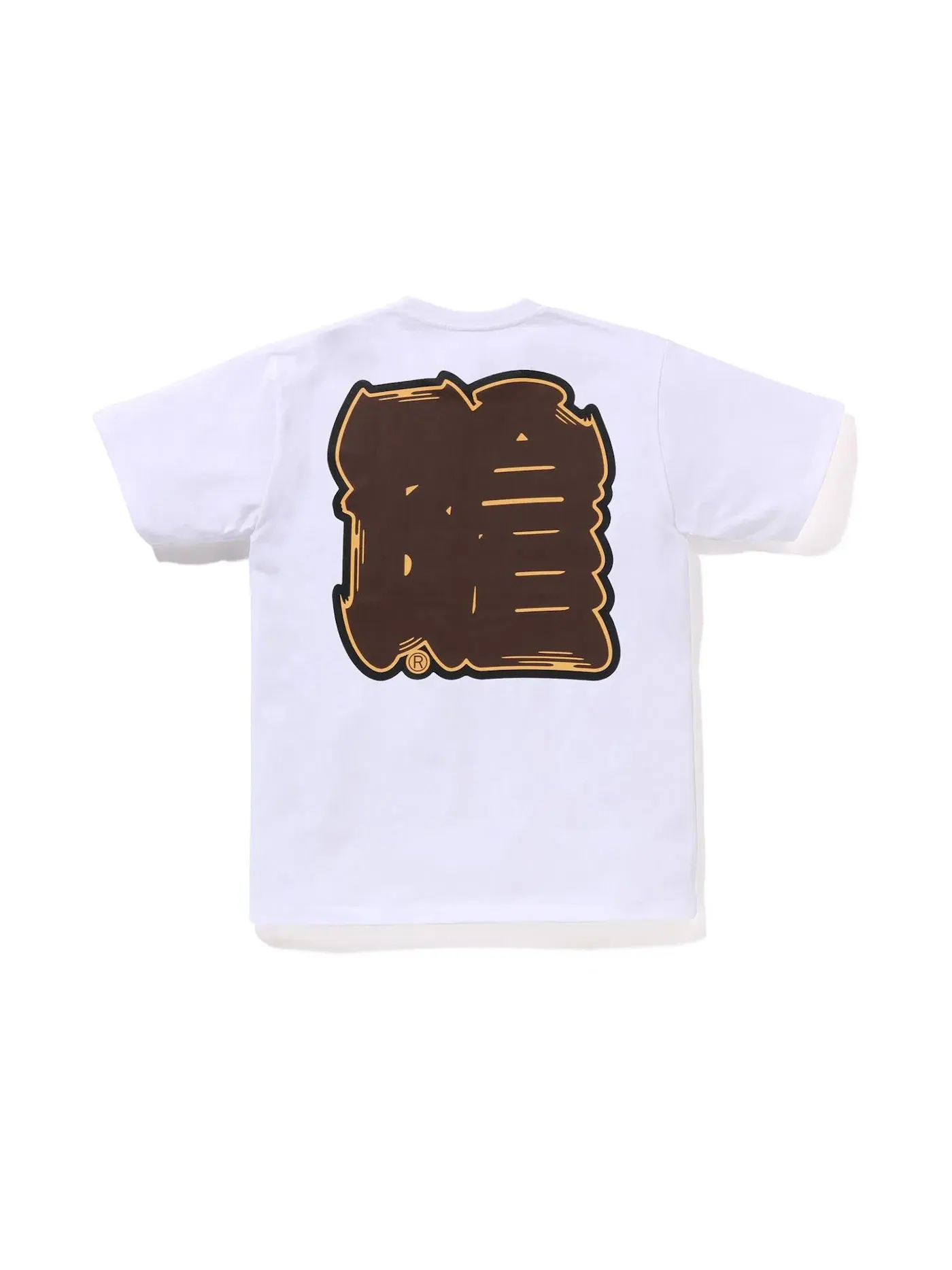 Мужская футболка с принтом BAPE Gallery x Sneakerwolf Tee BAPE — изображение 2 из 2, белый