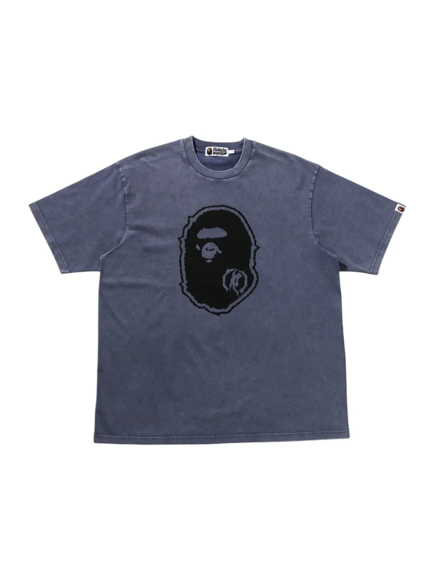 Мужская футболка свободного кроя Ape Head BAPE — изображение 1 из 1, темно-серый