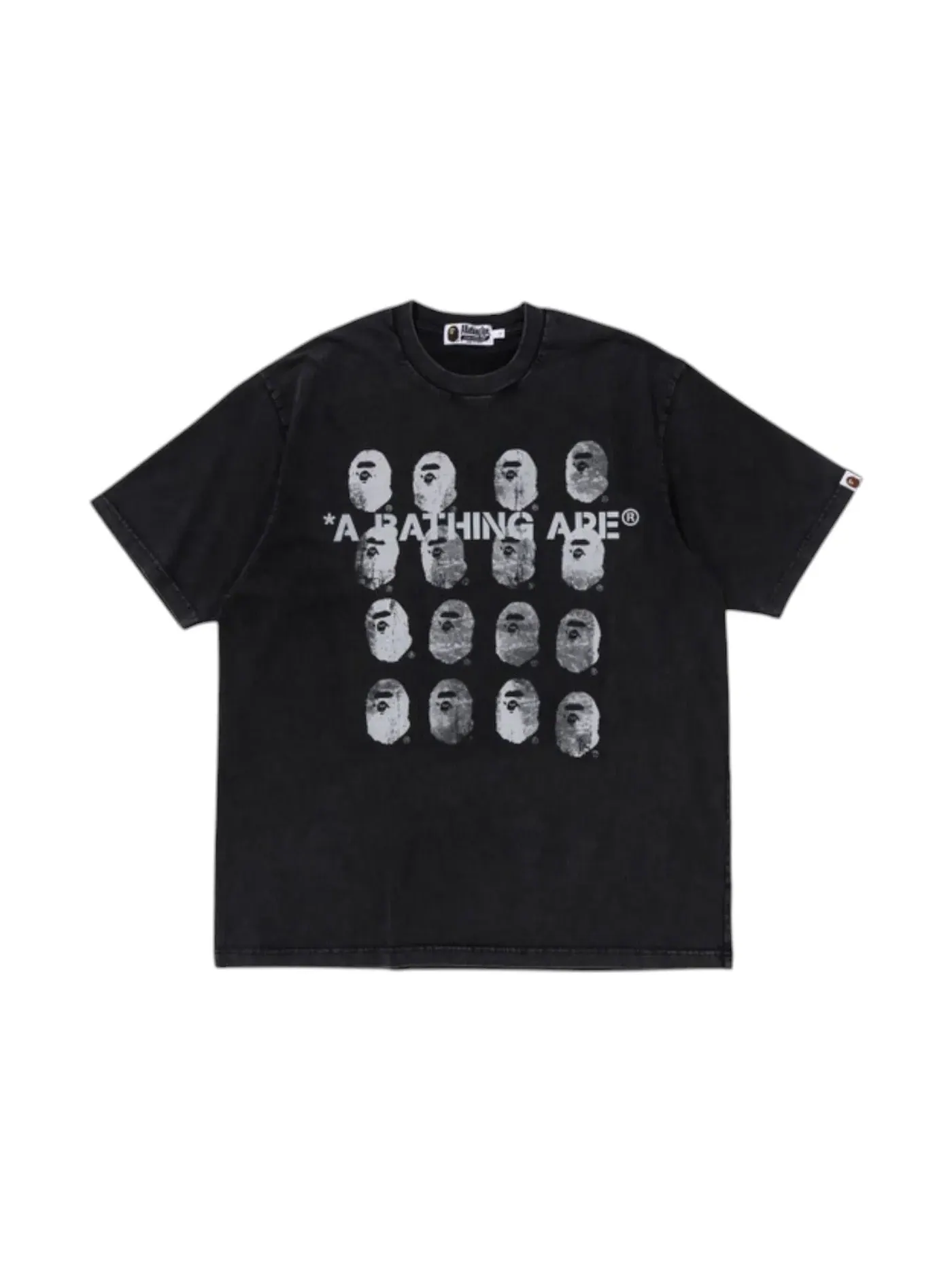 Мужская футболка с принтом BAPE — изображение 1 из 1, черный
