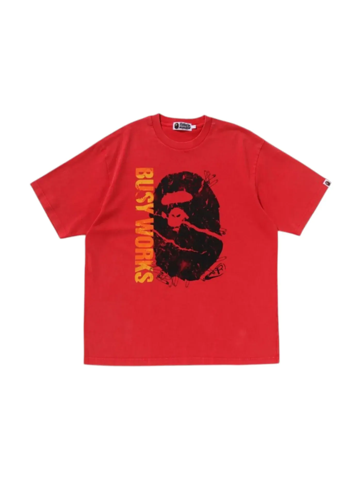 Мужская футболка свободного кроя BAPE Tee — изображение 1 из 1, красный