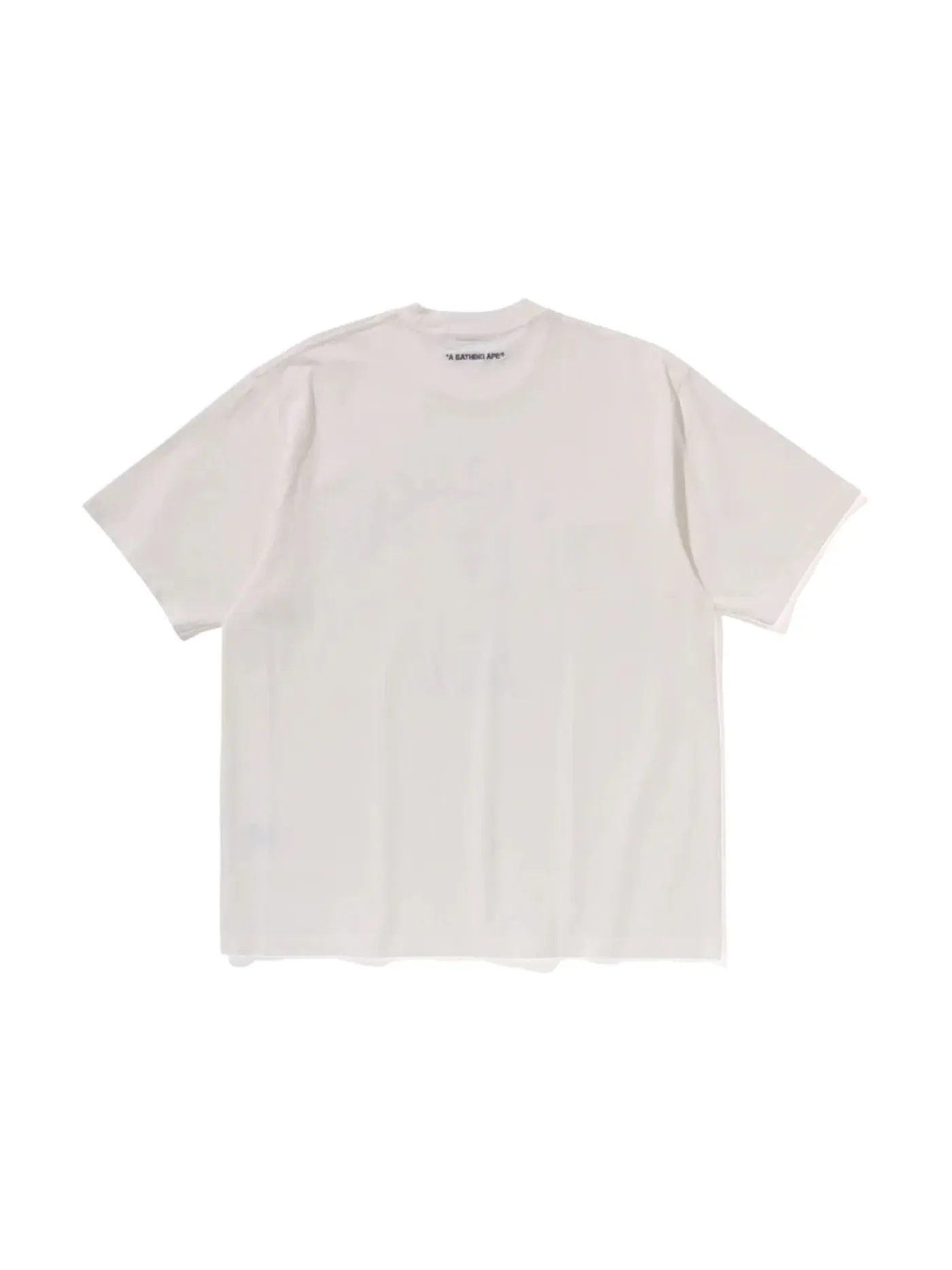 Мужская футболка свободного кроя с принтом BAPE Tee — изображение 2 из 2, белый