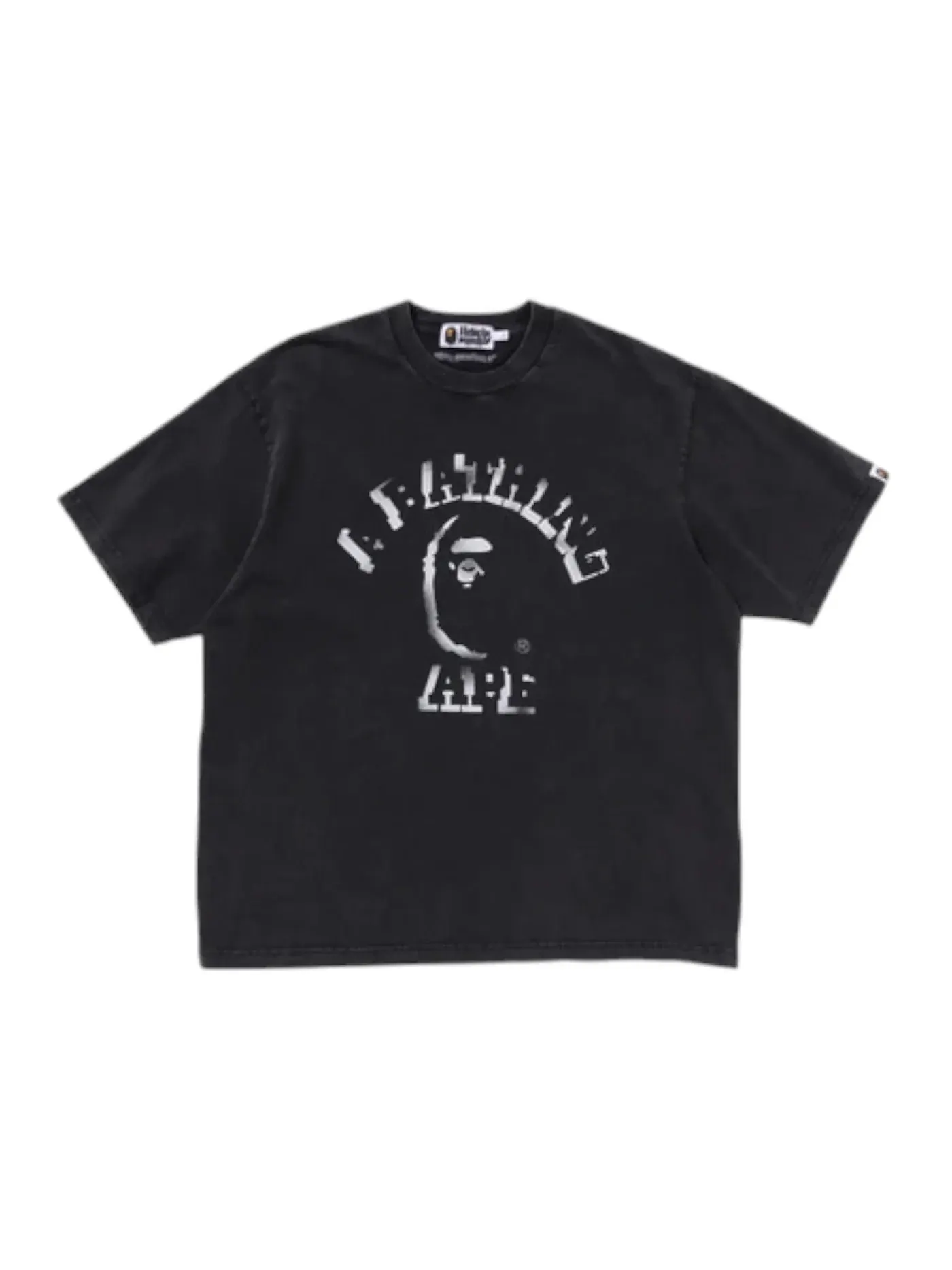 Мужская футболка свободного кроя с принтом BAPE Tee BAPE — изображение 1 из 2, черный