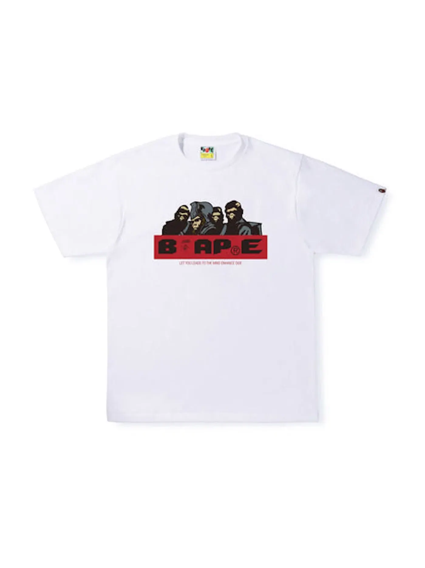 Мужская футболка с принтом BAPE Tee — изображение 1 из 2, белый