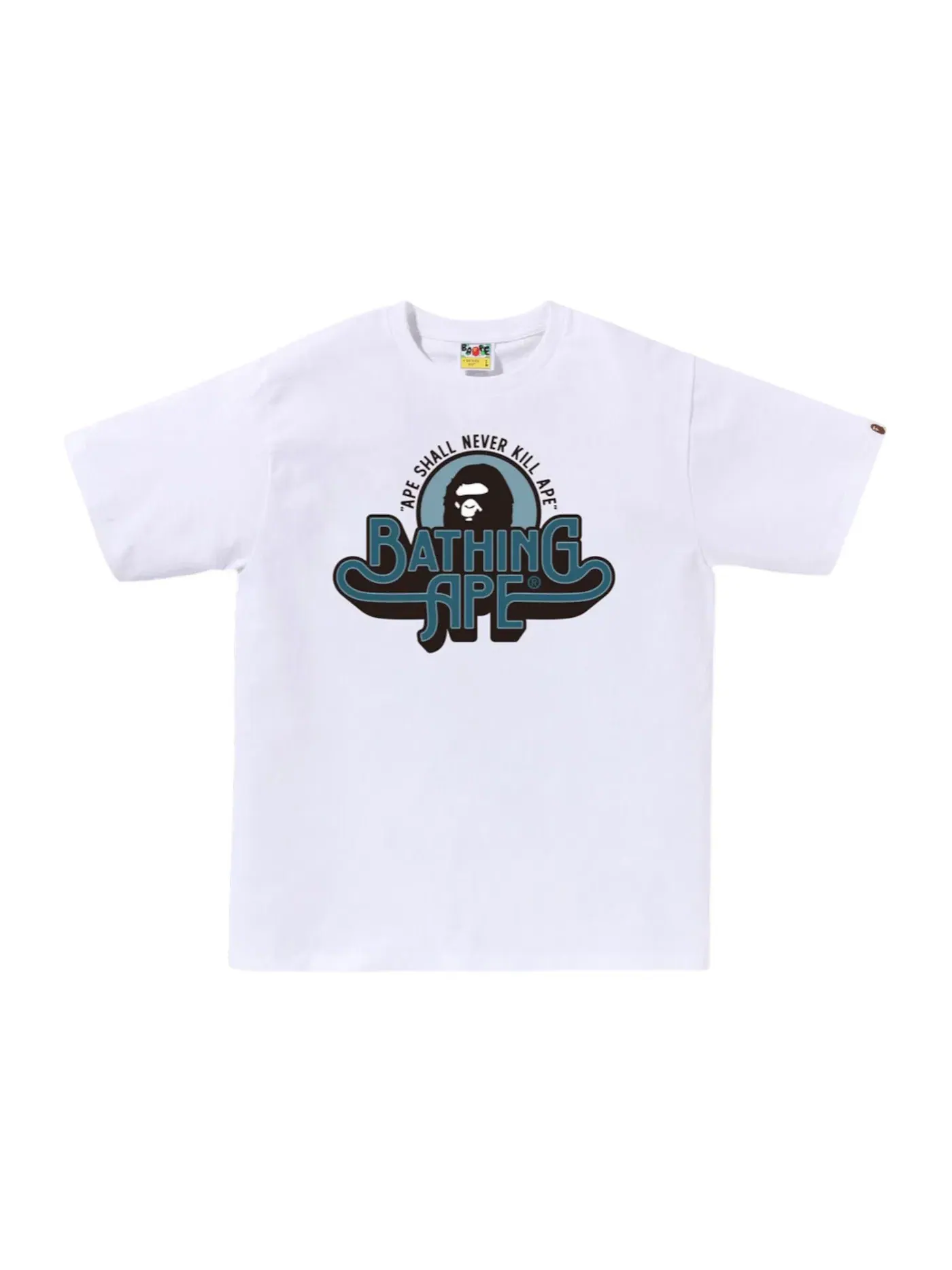 Мужская футболка с принтом BAPE Tee — изображение 1 из 1, белый