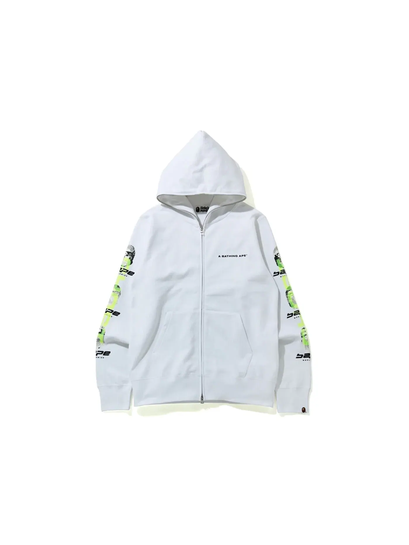 Мужская худи на молнии Ghost BAPE — изображение 1 из 2, белый