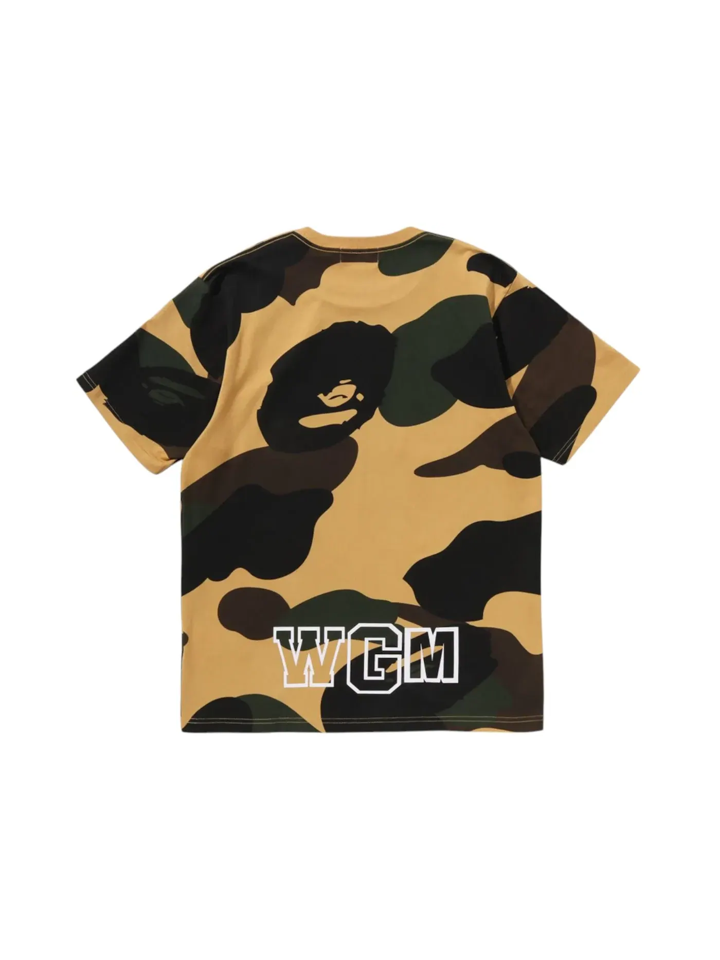 Мужская футболка с камуфляжным принтом BAPE Tee — изображение 2 из 2, желтый