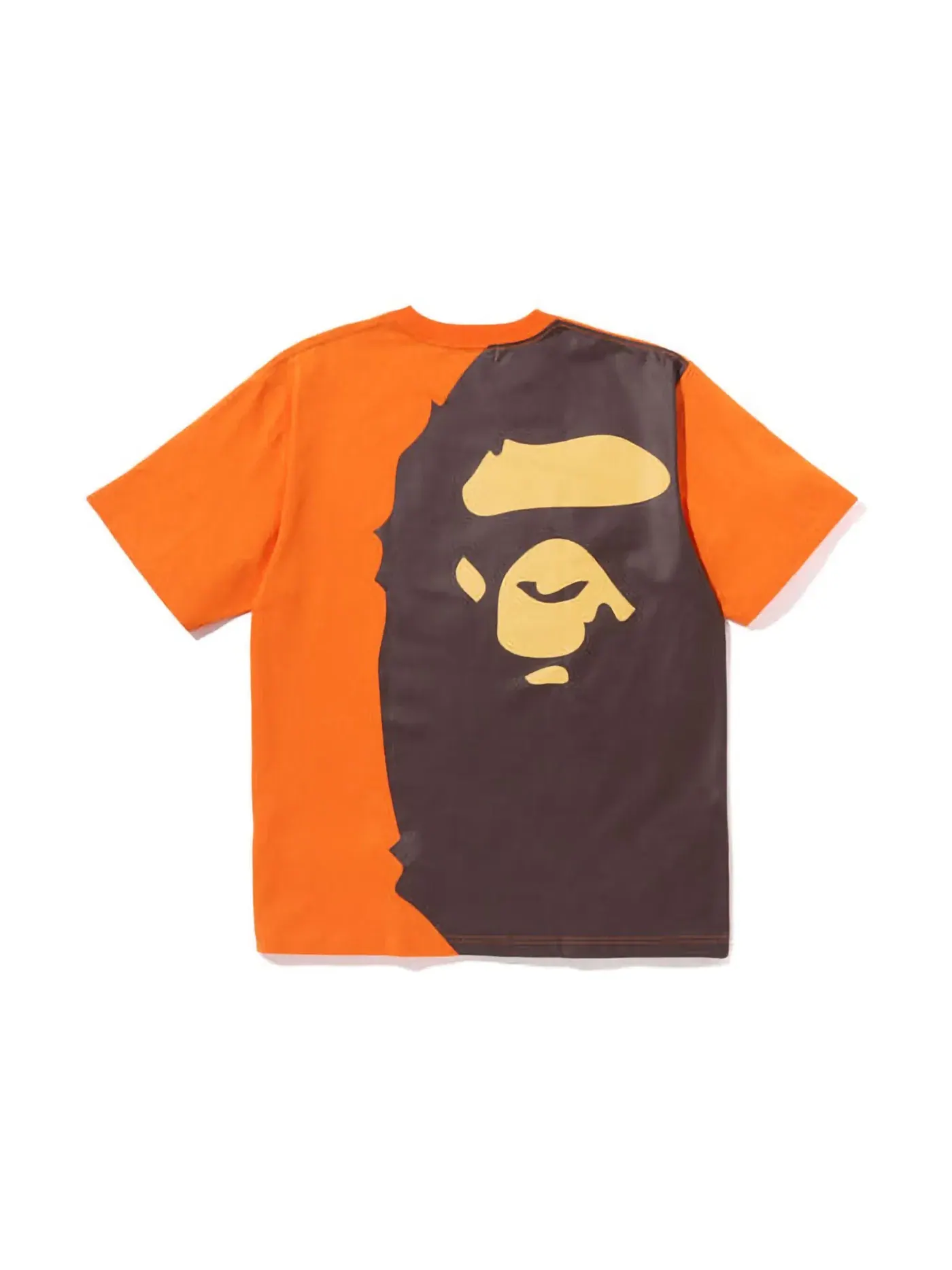Мужская футболка свободного кроя Giant Ape Head Relaxed Fit Tee BAPE — изображение 1 из 2, оранжевый