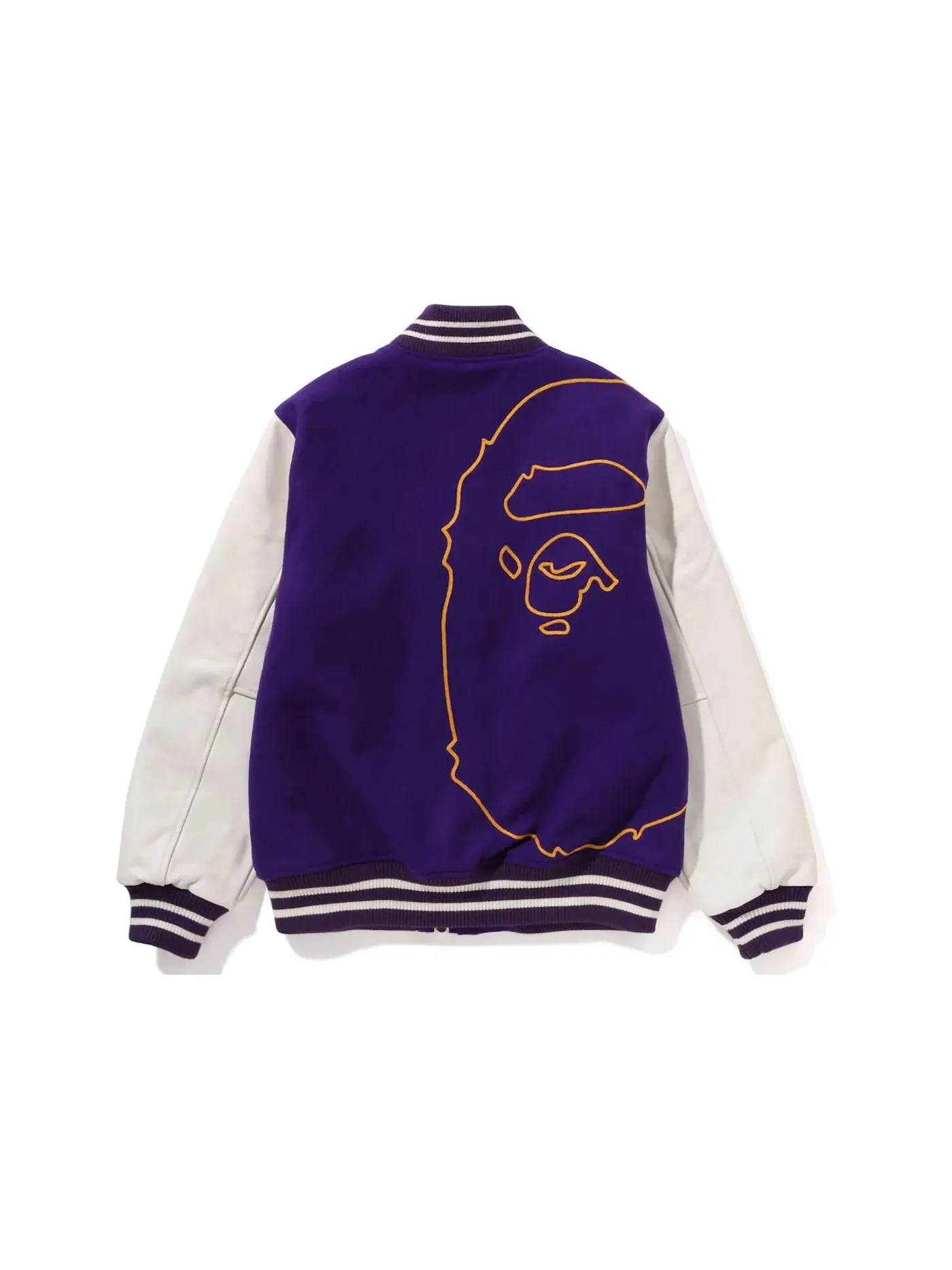 Мужская куртка-бомбер с принтом BAPE Giant Ape Head BAPE — изображение 2 из 2, фиолетовый