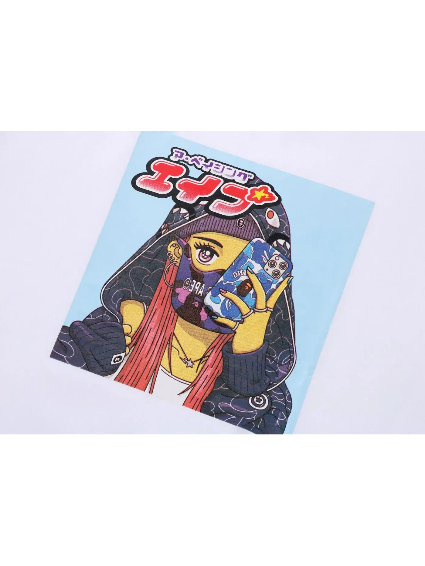 Мужская футболка с принтом BAPE Tee — изображение 3 из 3, белый