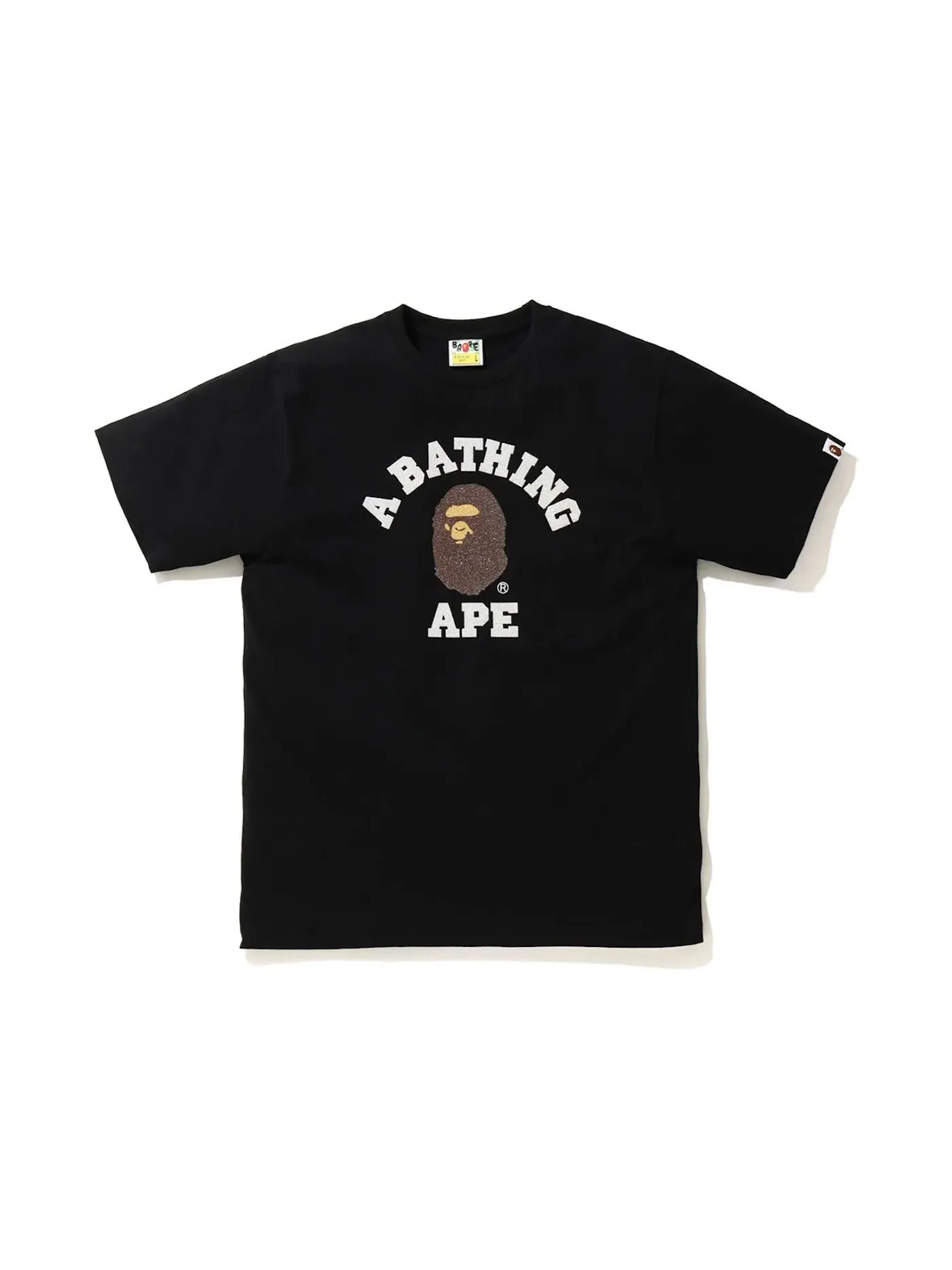 Мужская футболка с принтом BAPE Tee (SS20) — изображение 1 из 1, черный