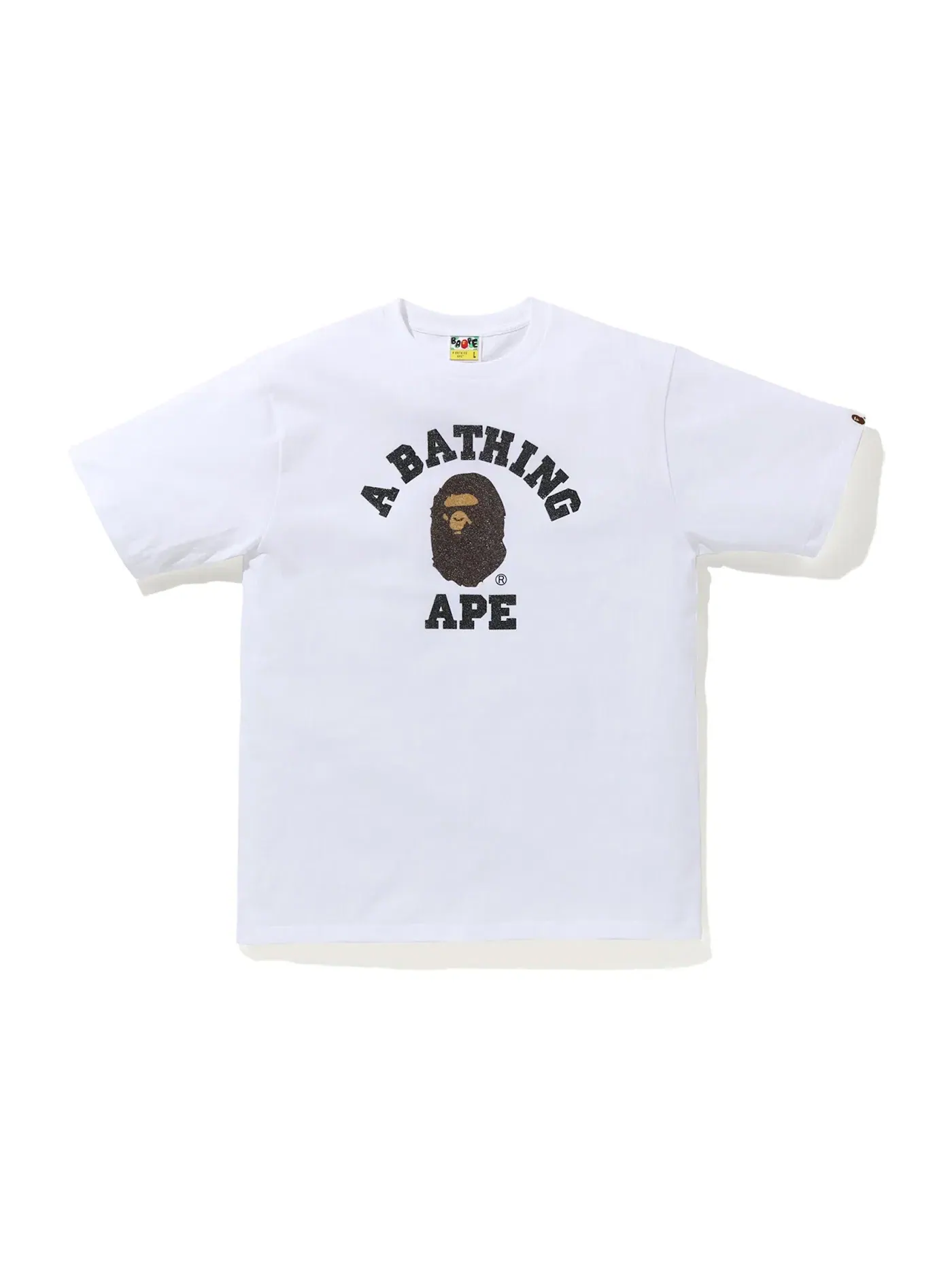Мужская футболка с принтом BAPE Tee BAPE — изображение 1 из 2, белый
