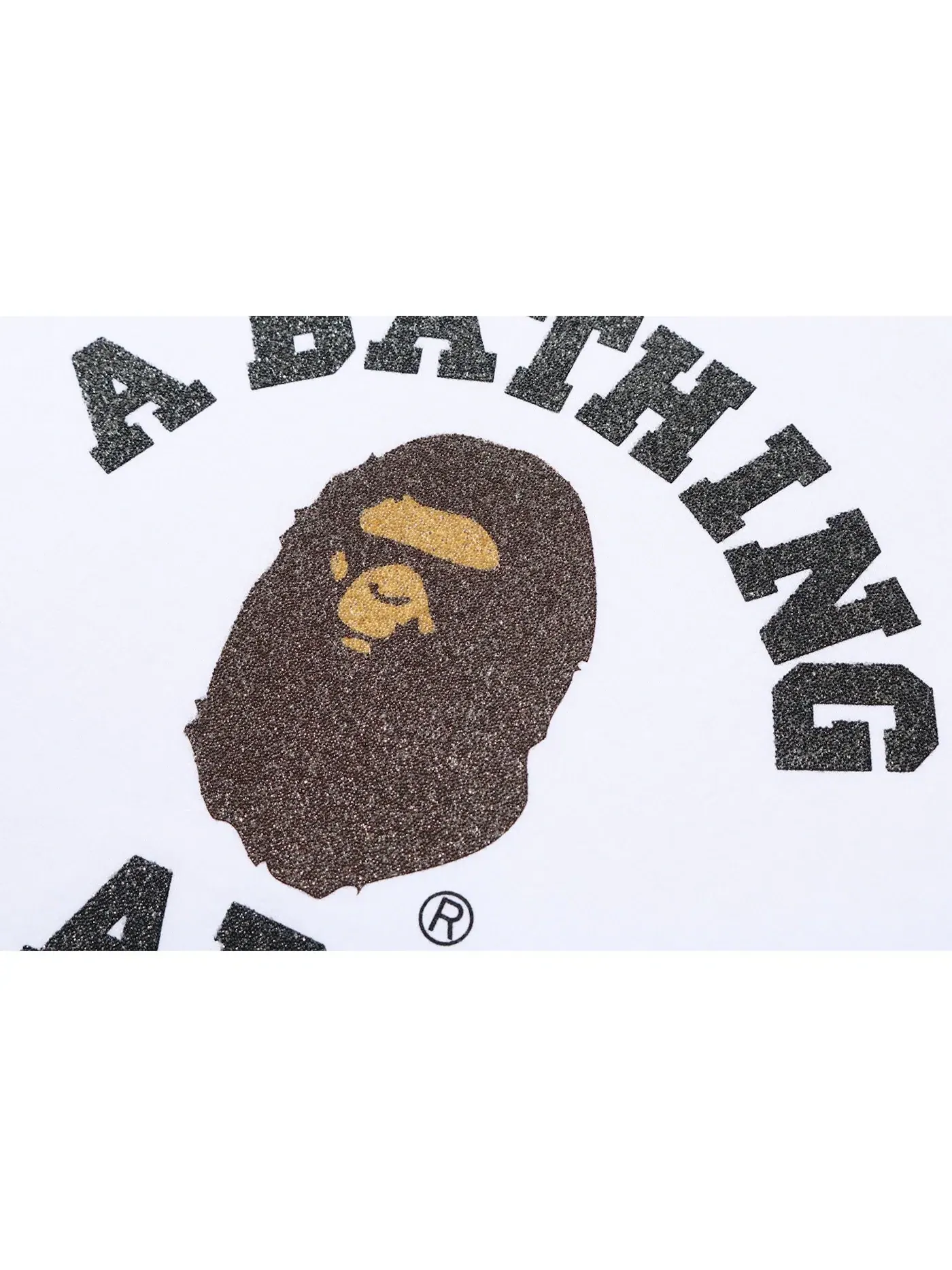 Мужская футболка с принтом BAPE Tee BAPE — изображение 2 из 2, белый