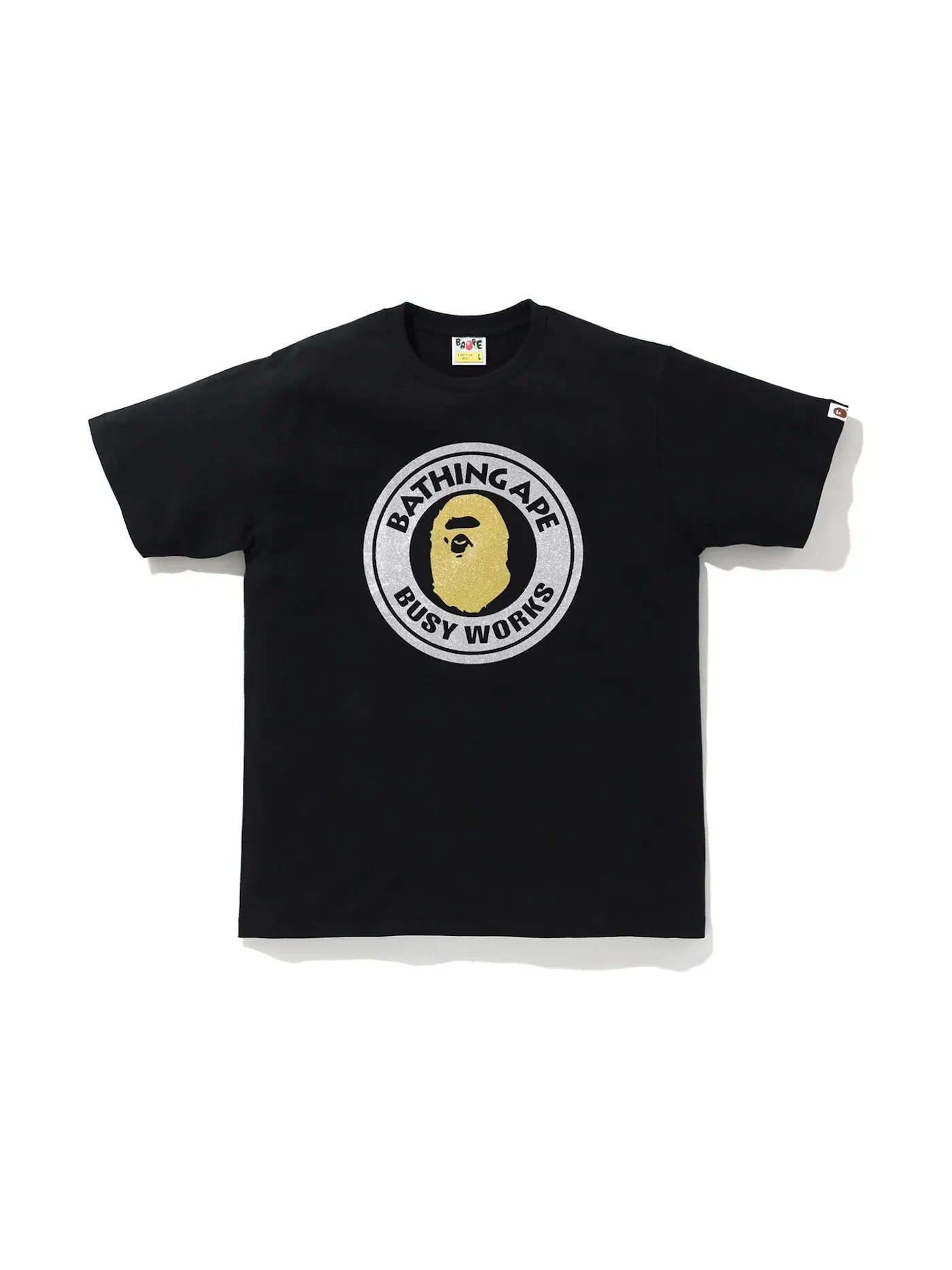 Мужская футболка с длинным рукавом BAPE — изображение 1 из 2, черный