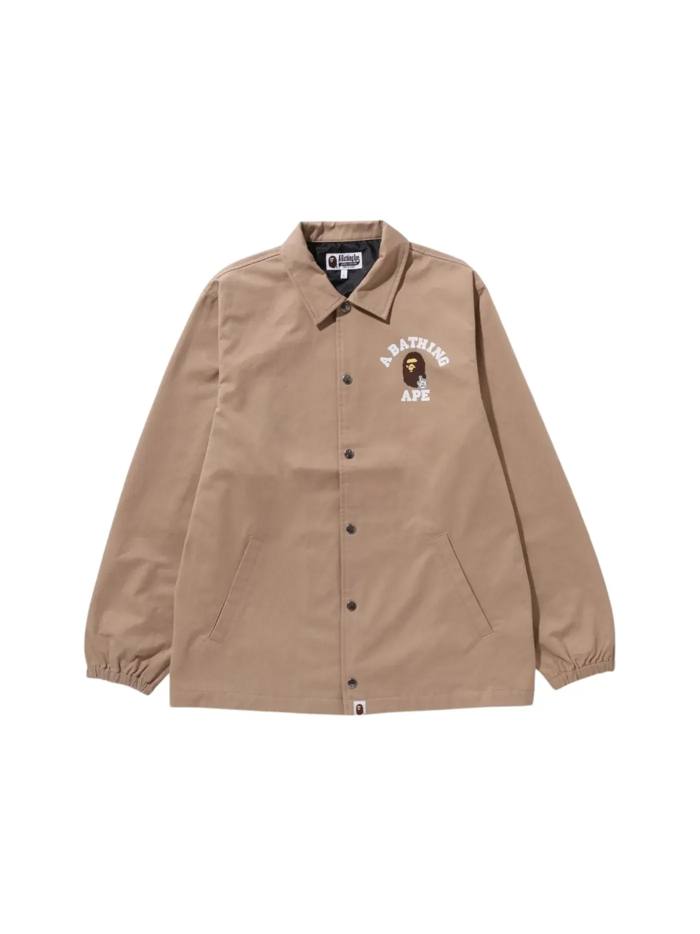 Мужская куртка-бомбер с принтом BAPE — изображение 1 из 2, бежевый