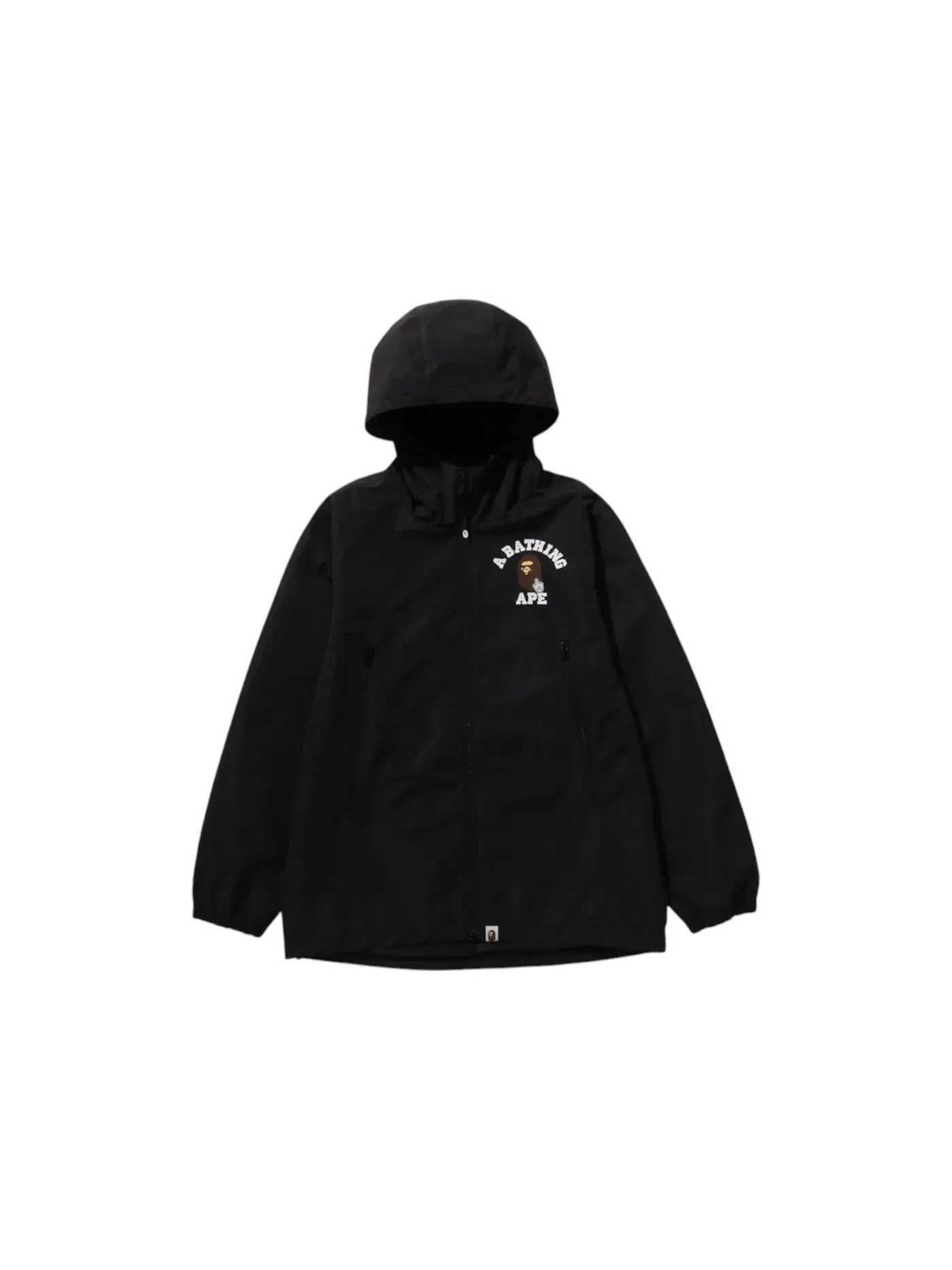 Мужская куртка-худи с принтом BAPE Go Ape Pointer College Hoodie Jacket — изображение 1 из 2, черный