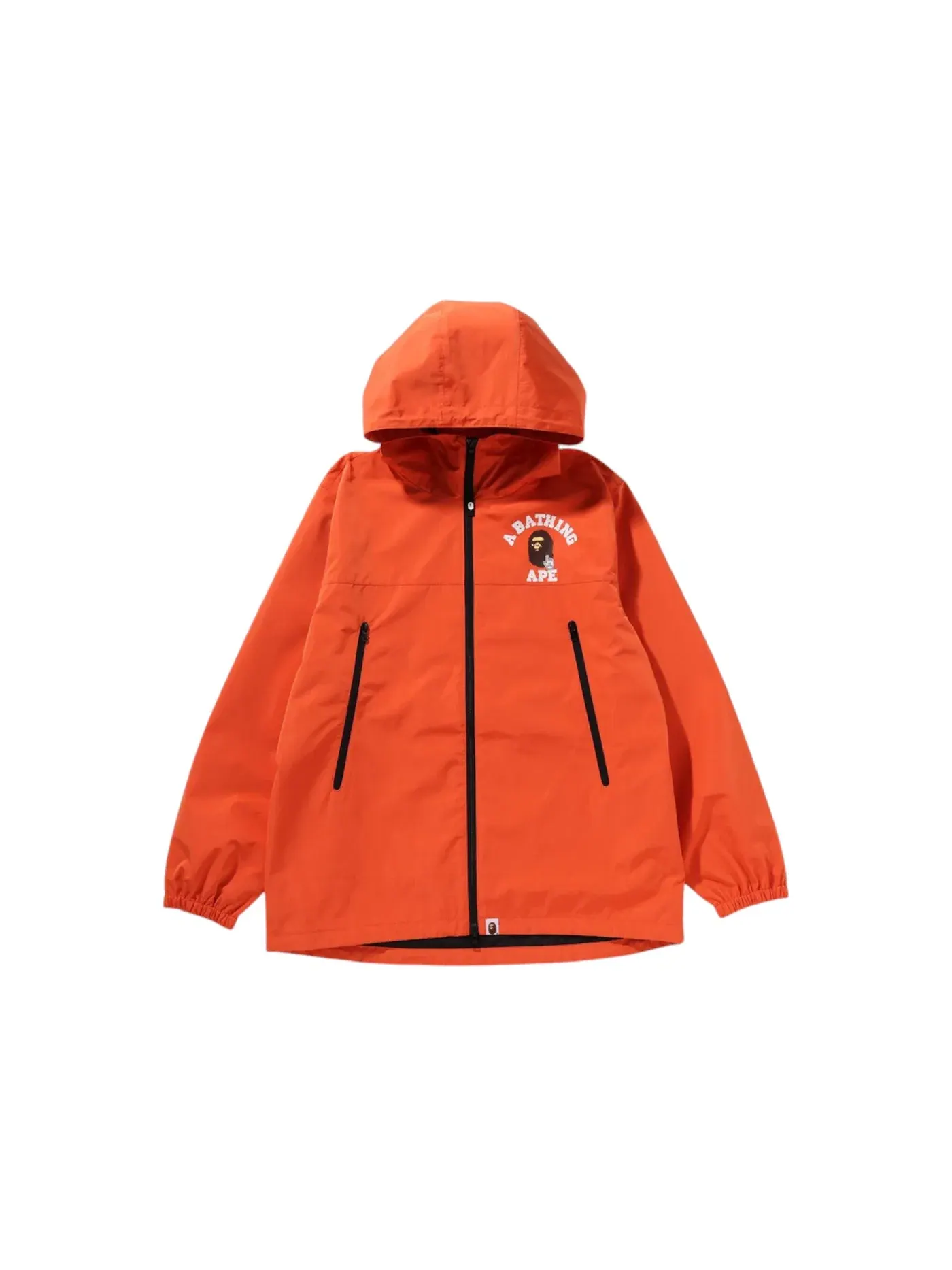 Мужская куртка-худи с принтом BAPE Go Ape Pointer College Hoodie Jacket — изображение 1 из 2, оранжевый