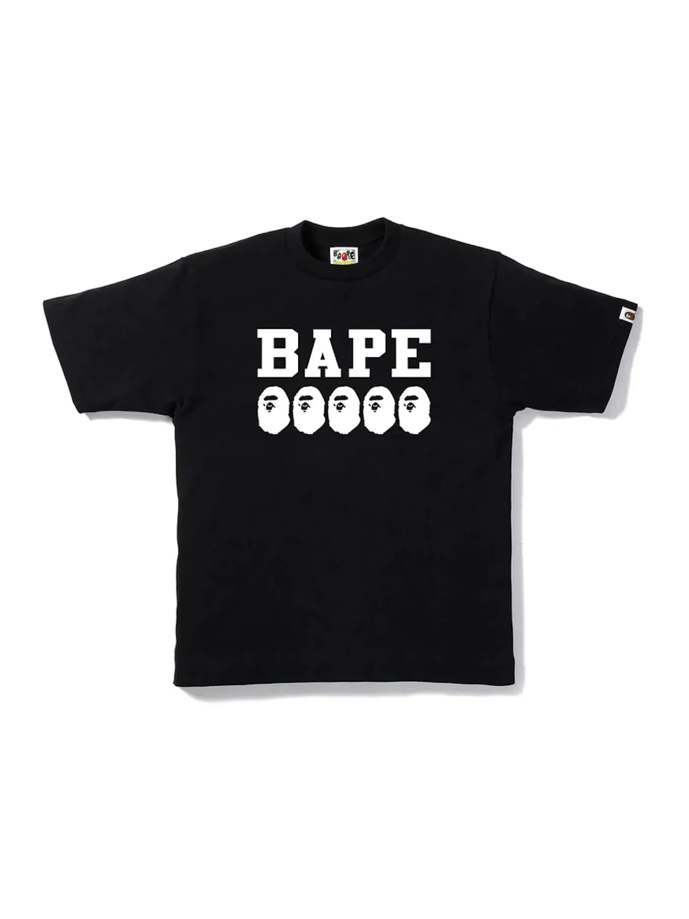Мужская футболка с принтом Tee BAPE — изображение 1 из 1, черный