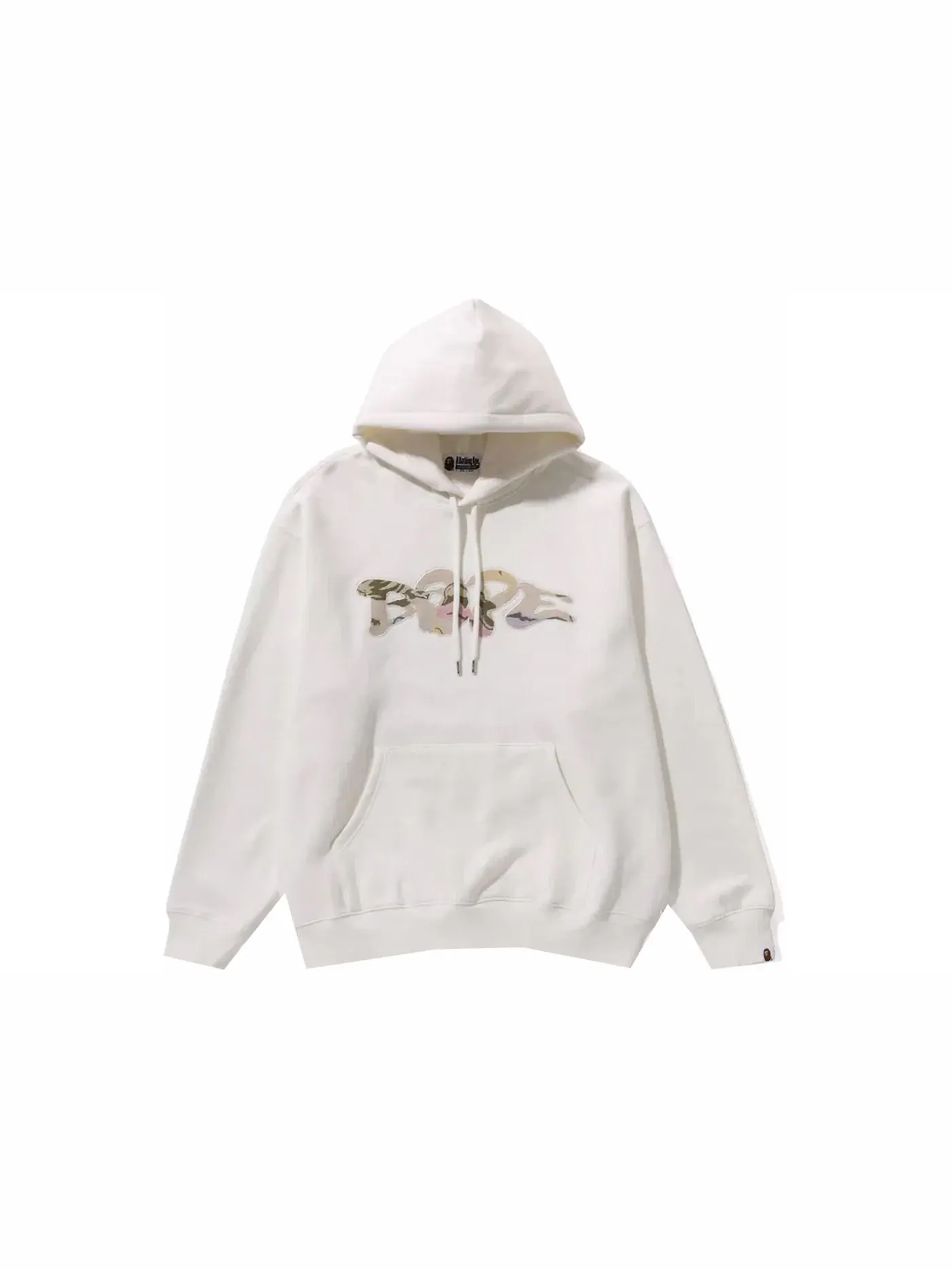 Мужской худи с патчем гобелен BAPE Gobelin Patch Pullover Hoodie — изображение 1 из 1, белый
