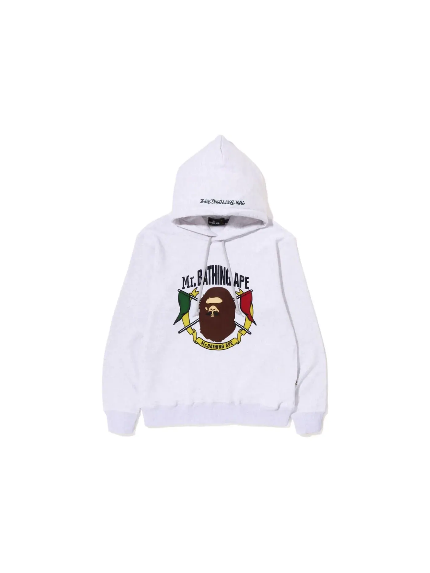 Мужской пуловер-худи с принтом BAPE Golf Mr.Bathing Ape — изображение 1 из 1, серый