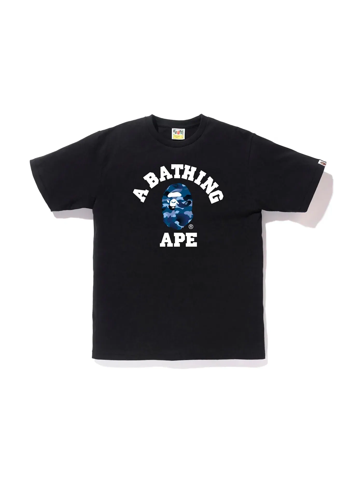 Мужская футболка с градиентным камуфляжем BAPE — изображение 1 из 1, черный/синий