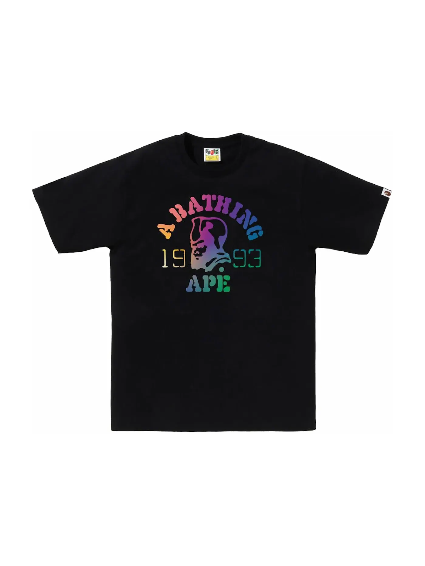 Мужская футболка с градиентом BAPE — изображение 1 из 1, черный