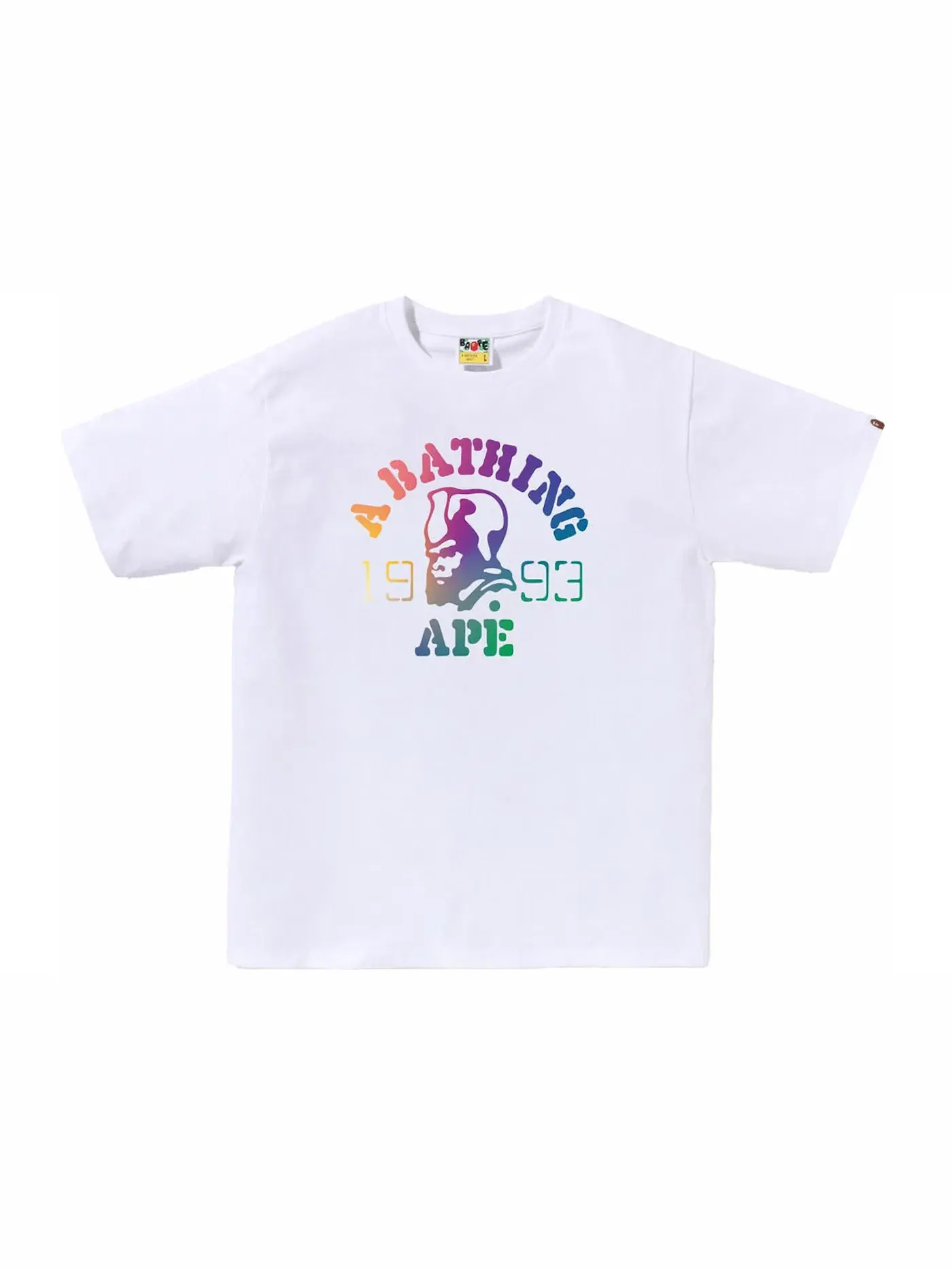 Мужская футболка с градиентом BAPE — изображение 1 из 1, белый