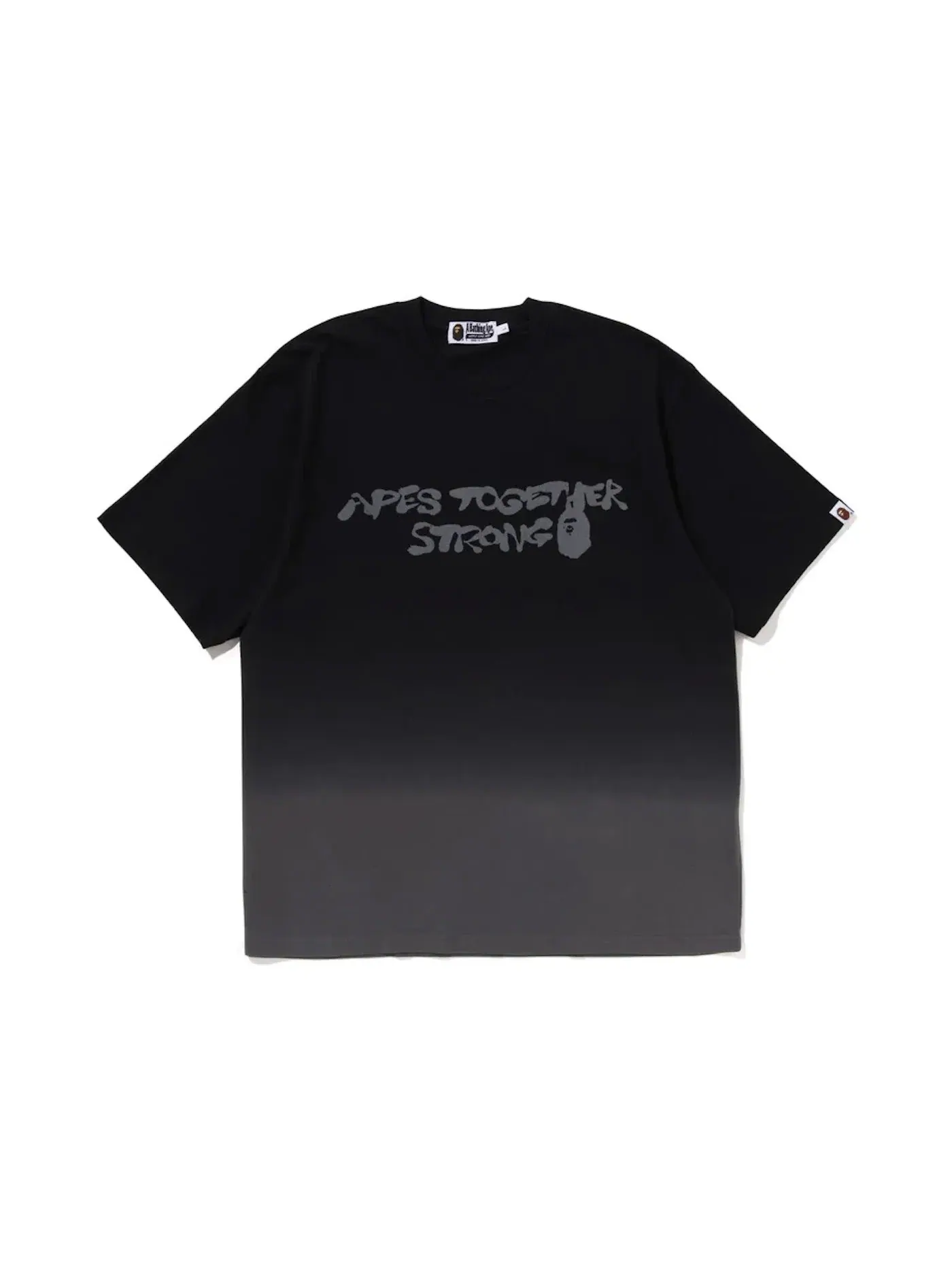 Мужская футболка с градиентным принтом Tee (FW23) BAPE — изображение 1 из 2, черный