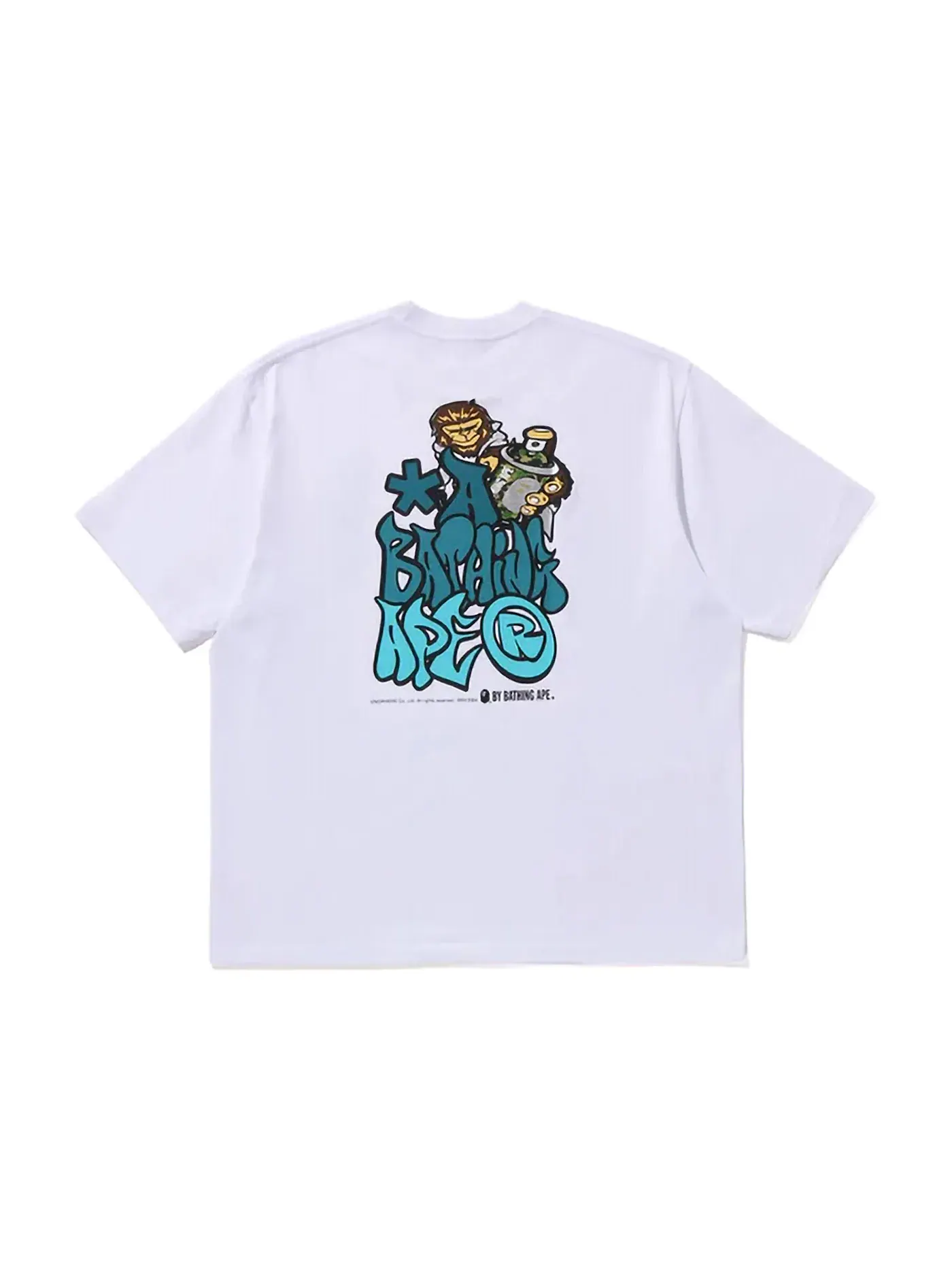 Детская футболка с принтом BAPE Graffiti BAPE Relaxed Fit Tee — изображение 1 из 2, белый