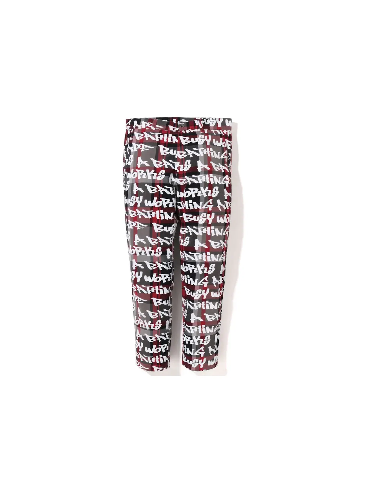 Мужские брюки свободного кроя Graffiti Check One Point BAPE — изображение 1 из 2, черный