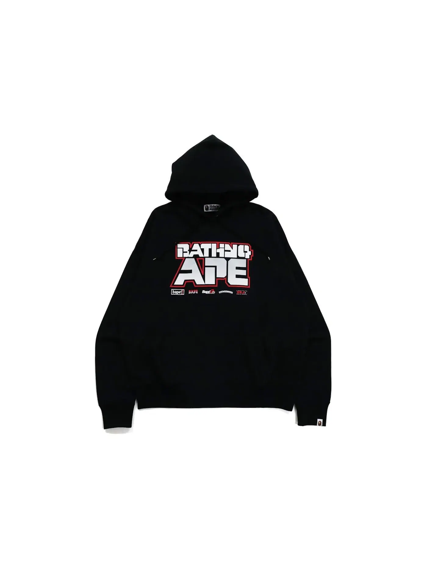 Мужской худи свободного кроя с принтом BAPE Graphic #1 Hoodie BAPE — изображение 1 из 2, черный