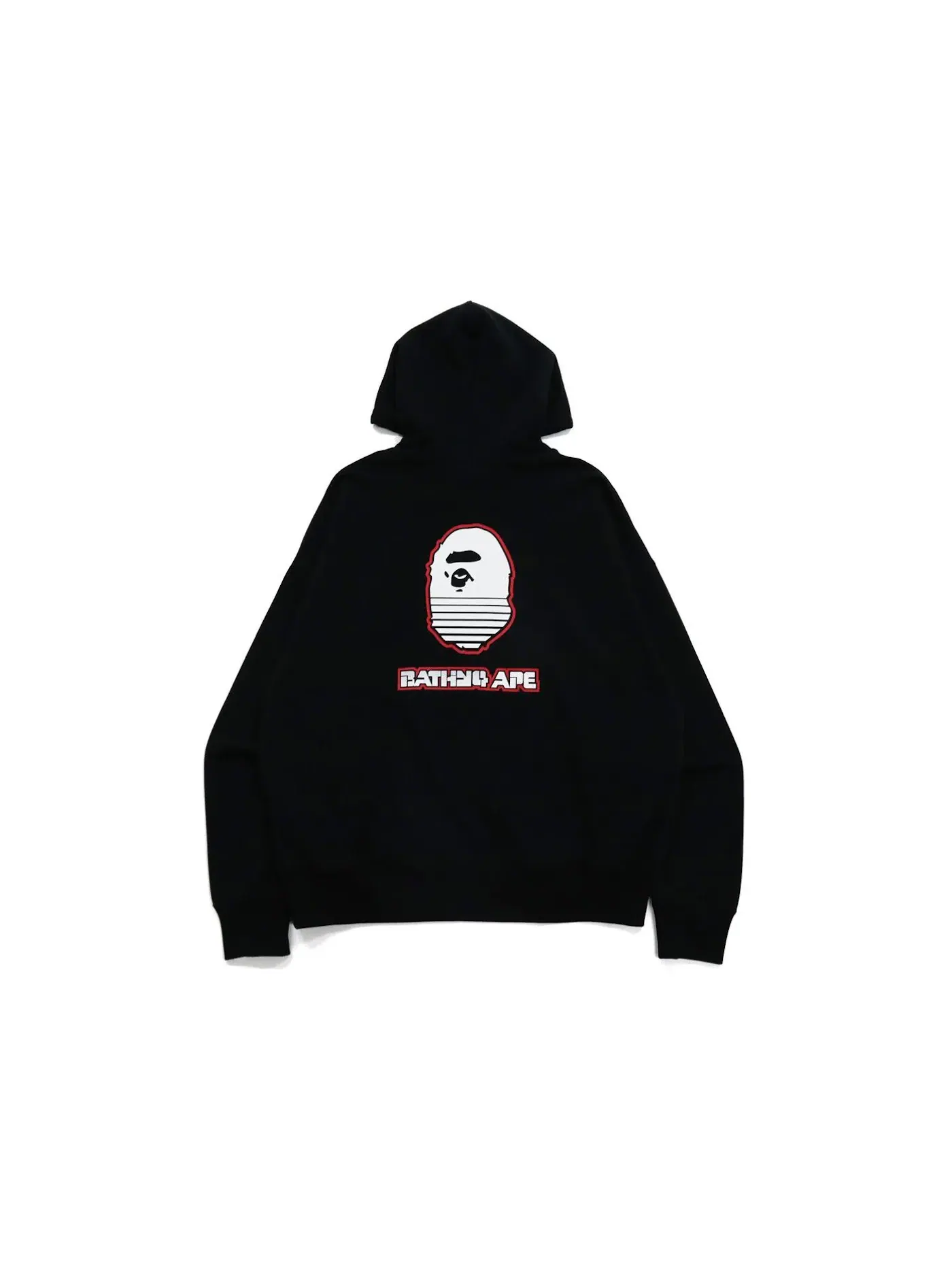 Мужской худи свободного кроя с принтом BAPE Graphic #1 Hoodie BAPE — изображение 2 из 2, черный
