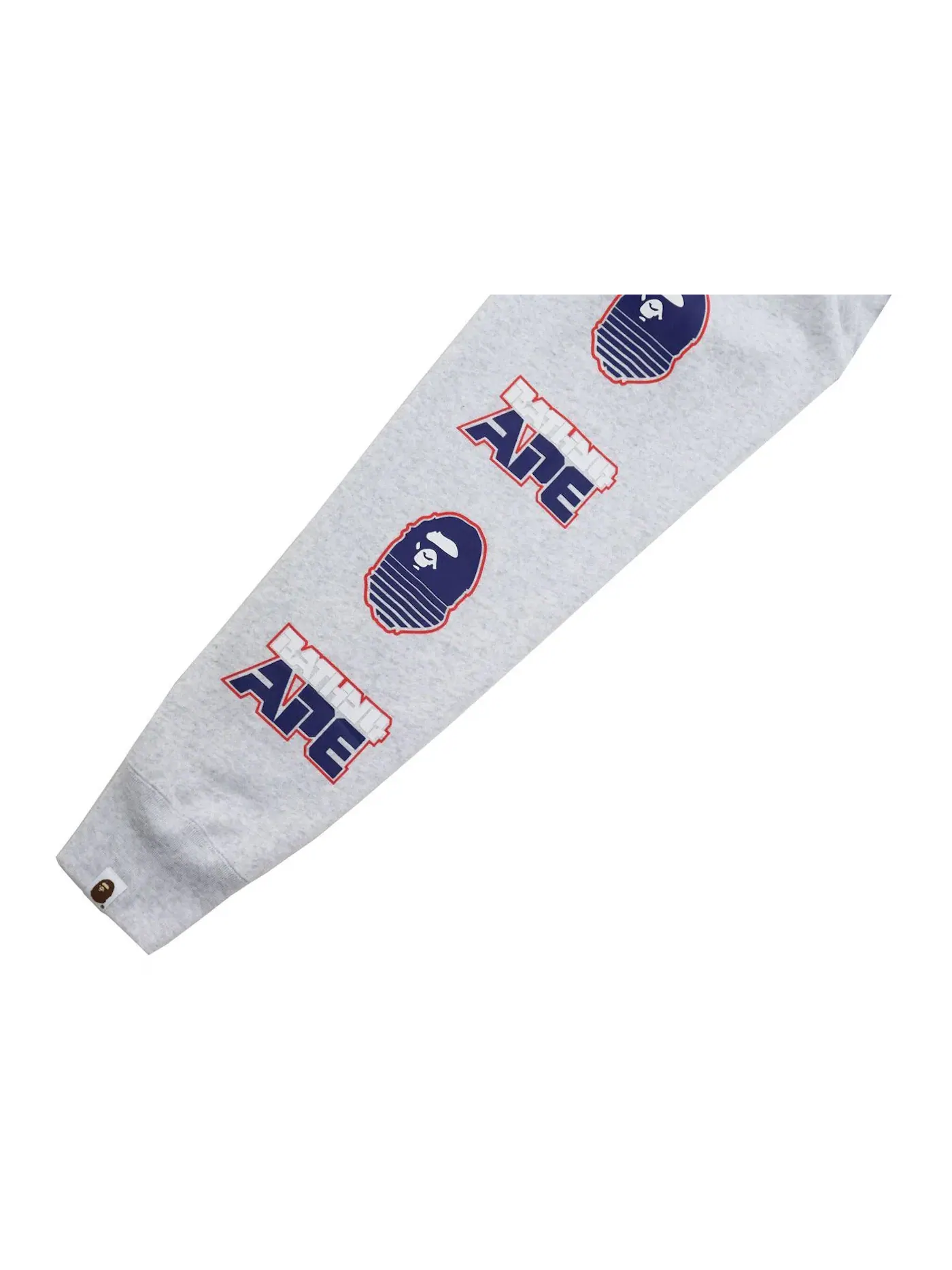 Мужской пуловер с капюшоном с принтом BAPE Graphic #1 Hoodie BAPE — изображение 2 из 2, серый