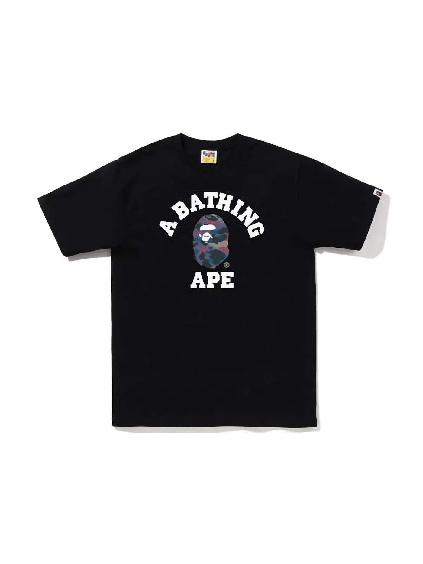 Мужская футболка с принтом BAPE Tee (FW22) — изображение 1 из 1, черный фиолетовый