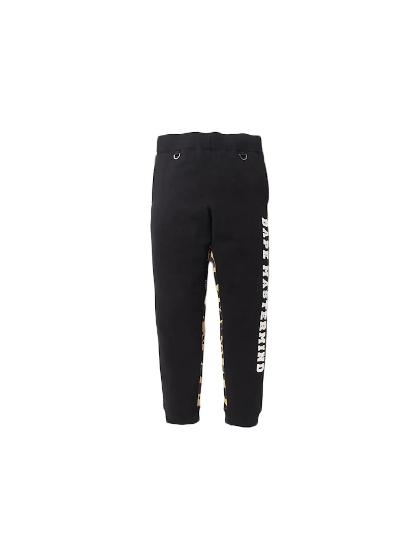 Мужские спортивные штаны с камуфляжным принтом BAPE X Mastermind Japan Sweatpants BAPE — изображение 1 из 1, черный/желтый