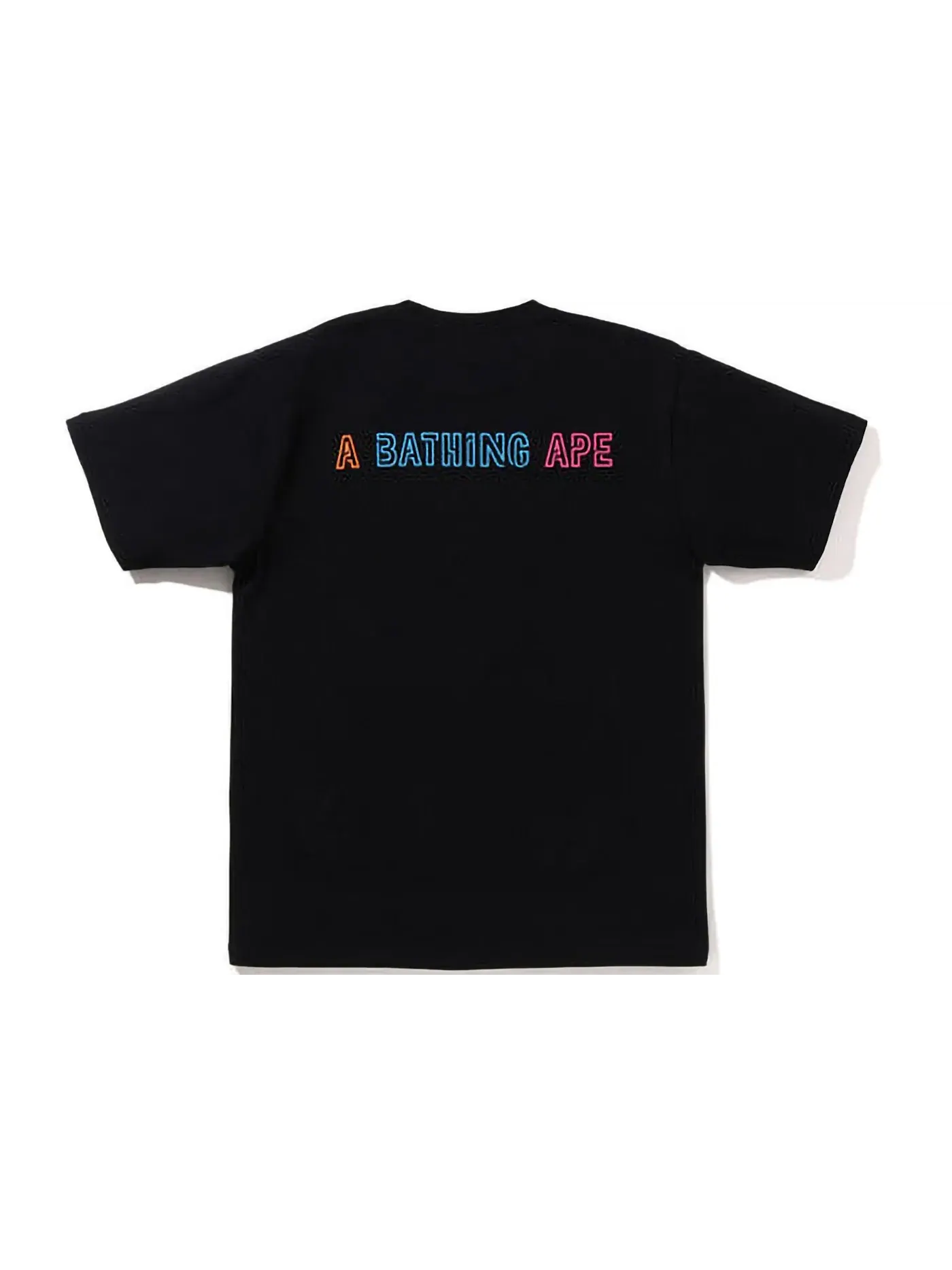 Мужская футболка с принтом BAPE Halloween Neon Mexican Skull Tee — изображение 2 из 2, черный