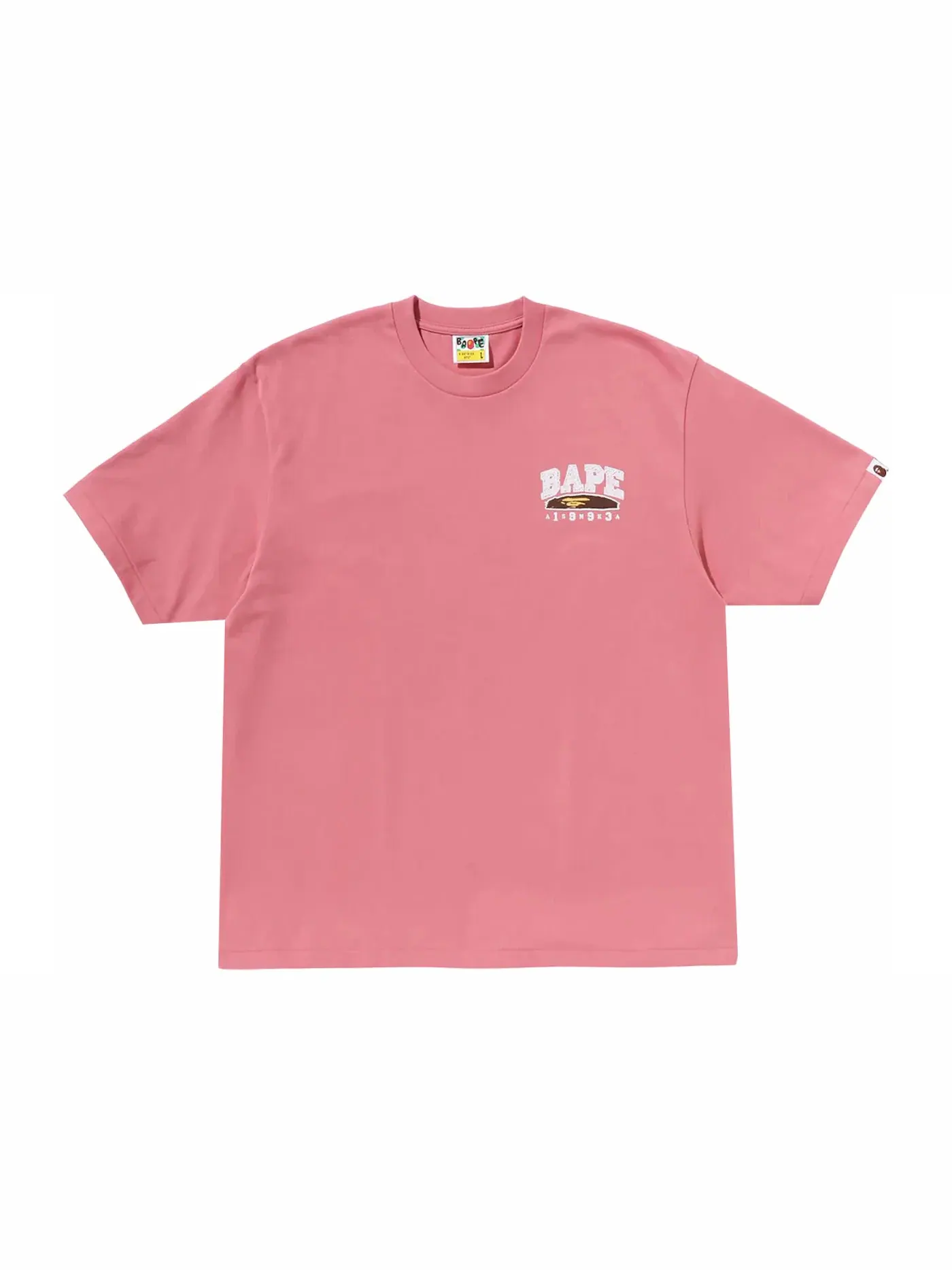 Мужская футболка с принтом BAPE Hand Draw BAPE Relaxed Fit Tee — изображение 1 из 2, розовый