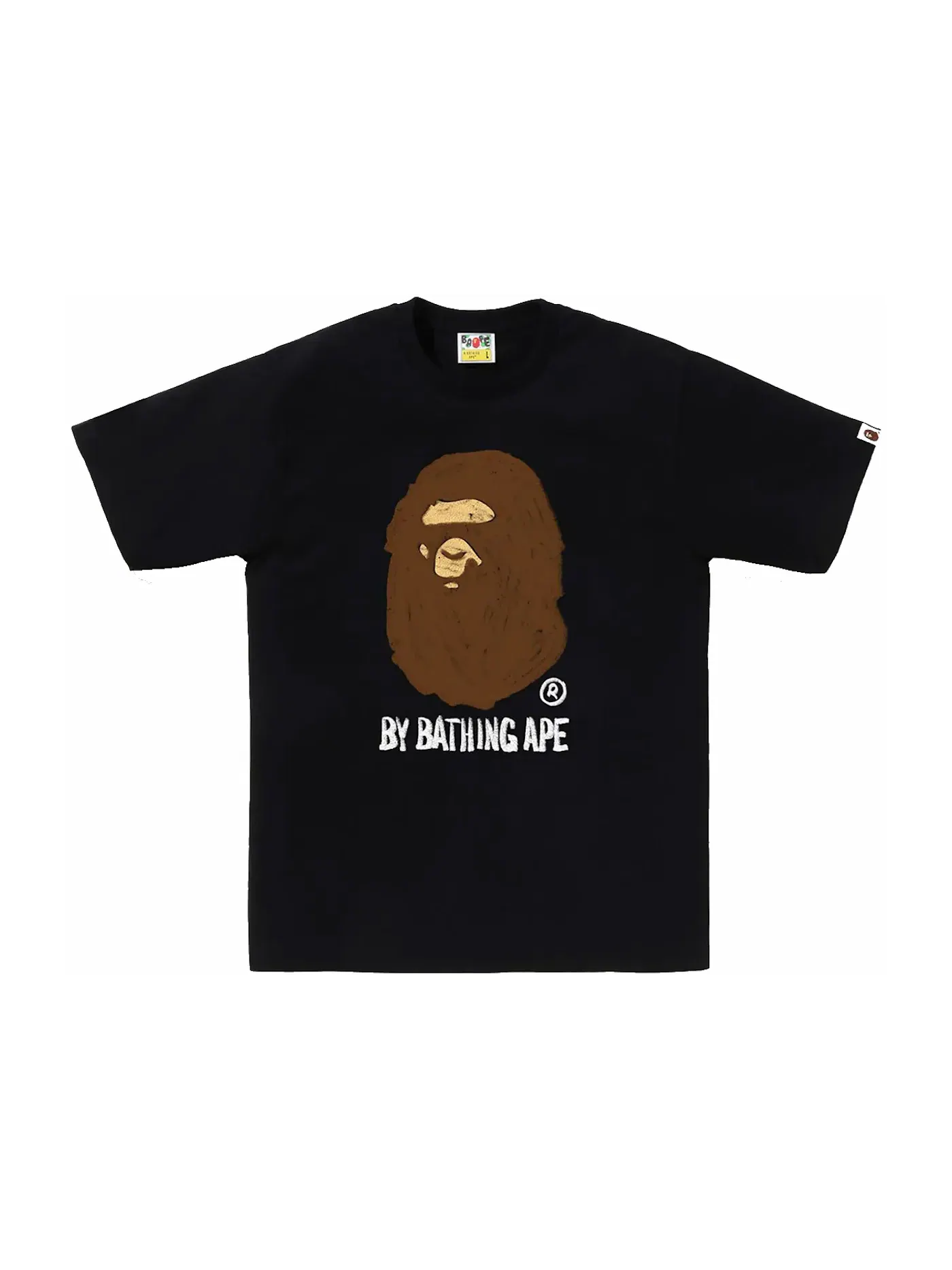 Мужская футболка с принтом Tee BAPE — изображение 1 из 2, черный