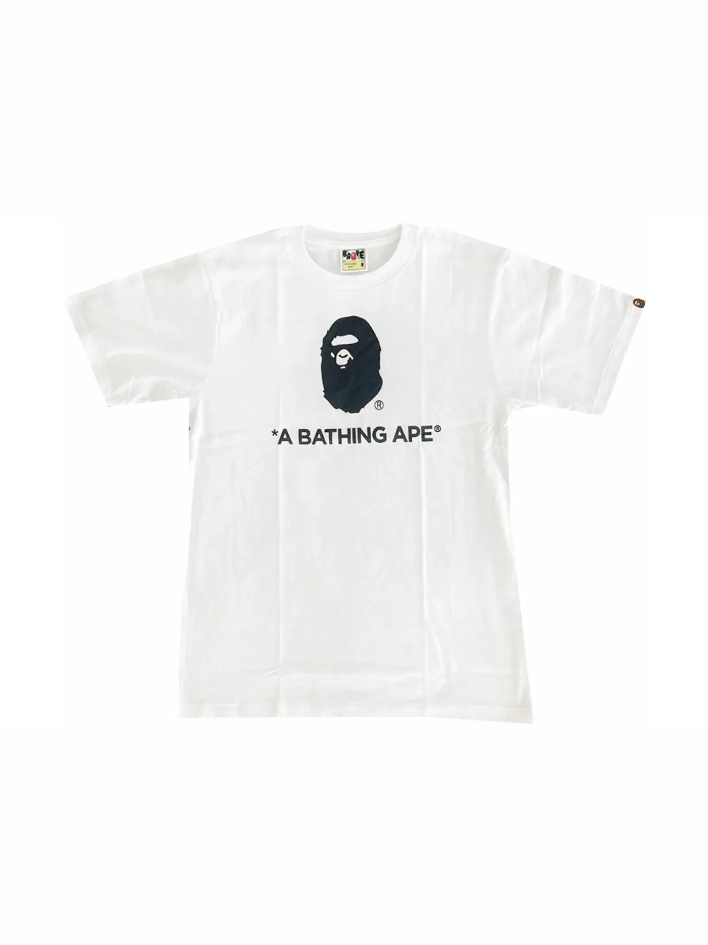 Мужская футболка с принтом Happy New Year Ape Head Tee SS22 BAPE — изображение 1 из 1, белый