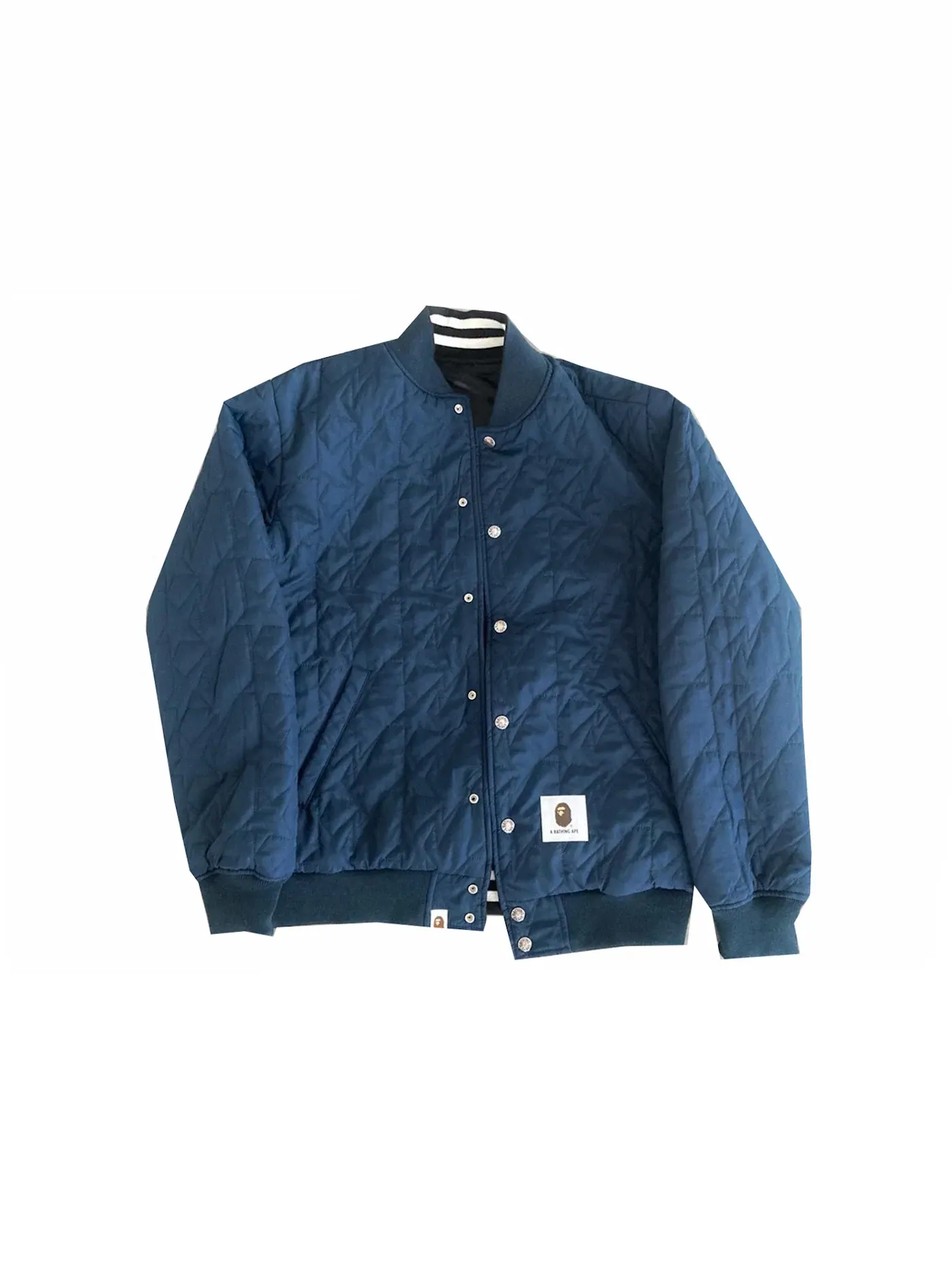 Мужская куртка-бомбер с принтом BAPE Jacket (SS22) — изображение 2 из 2, черный