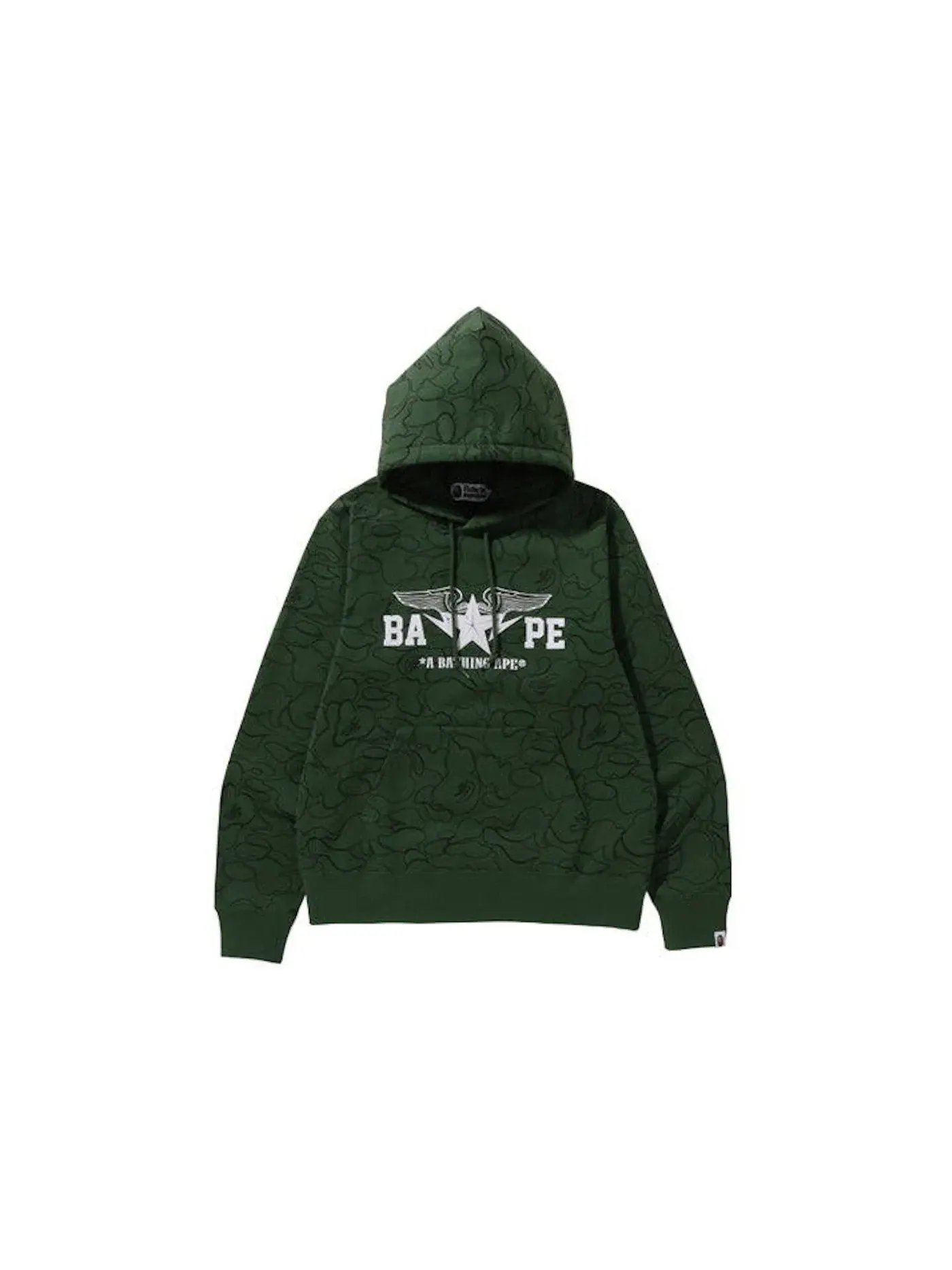 Мужская худи с длинным рукавом BAPE — изображение 1 из 1, зеленый