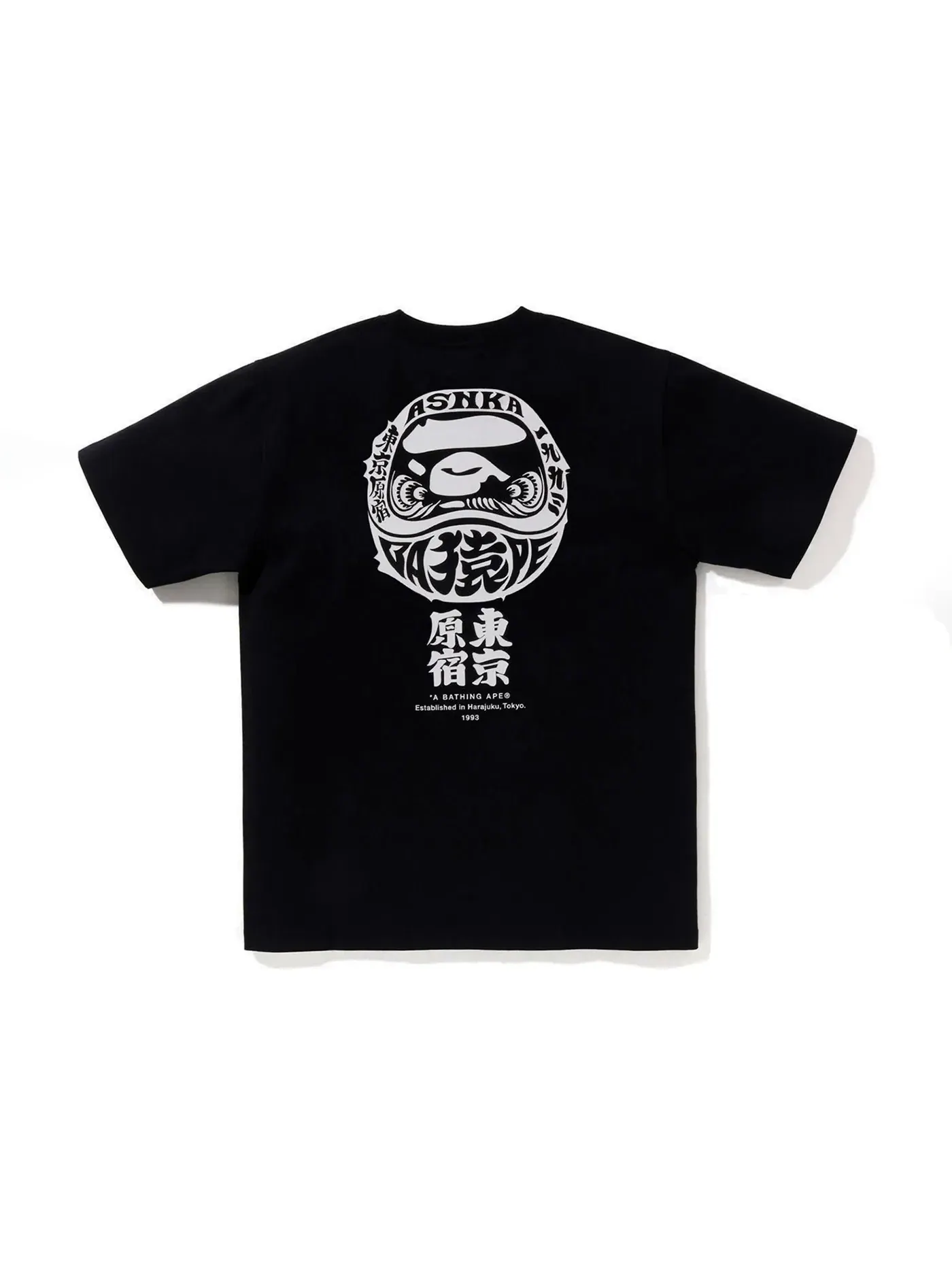Мужская футболка с принтом BAPE Tee (2023) — изображение 1 из 1, черный
