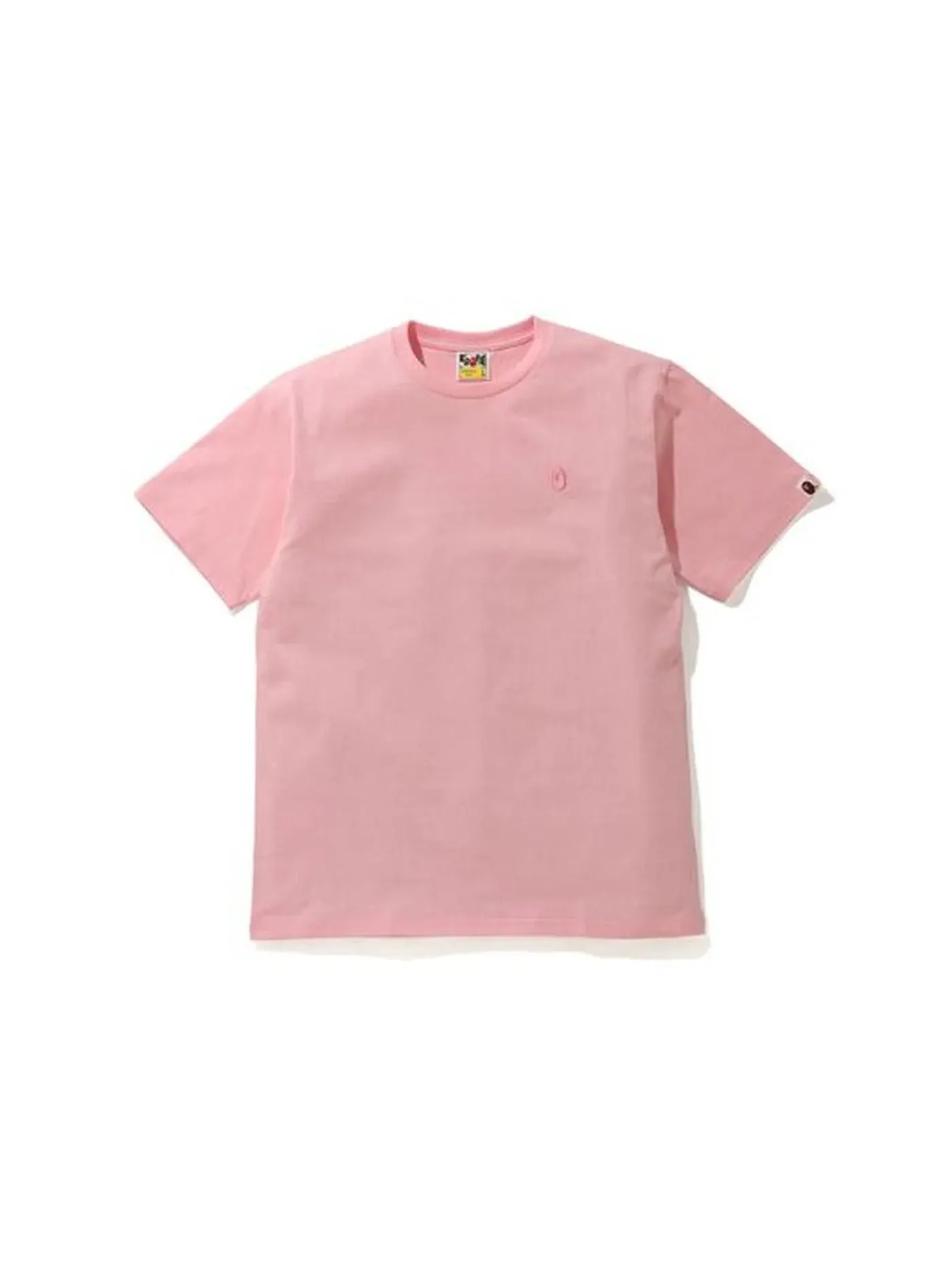 Мужская футболка с принтом BAPE Head One Point Tee BAPE — изображение 1 из 1, розовый