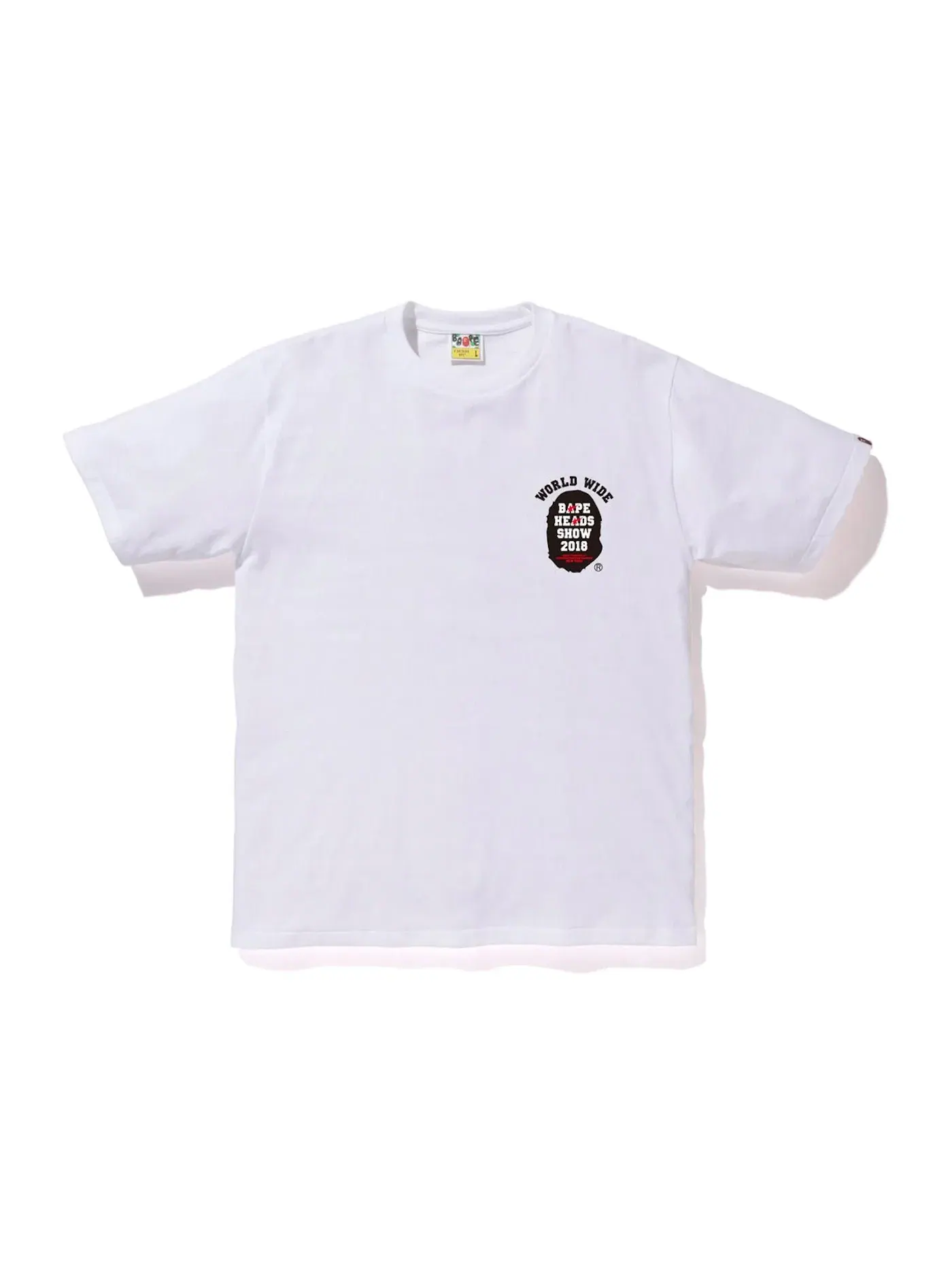 Мужская футболка с принтом BAPE Heads Show Hulu Theater Tee — изображение 2 из 2, белый